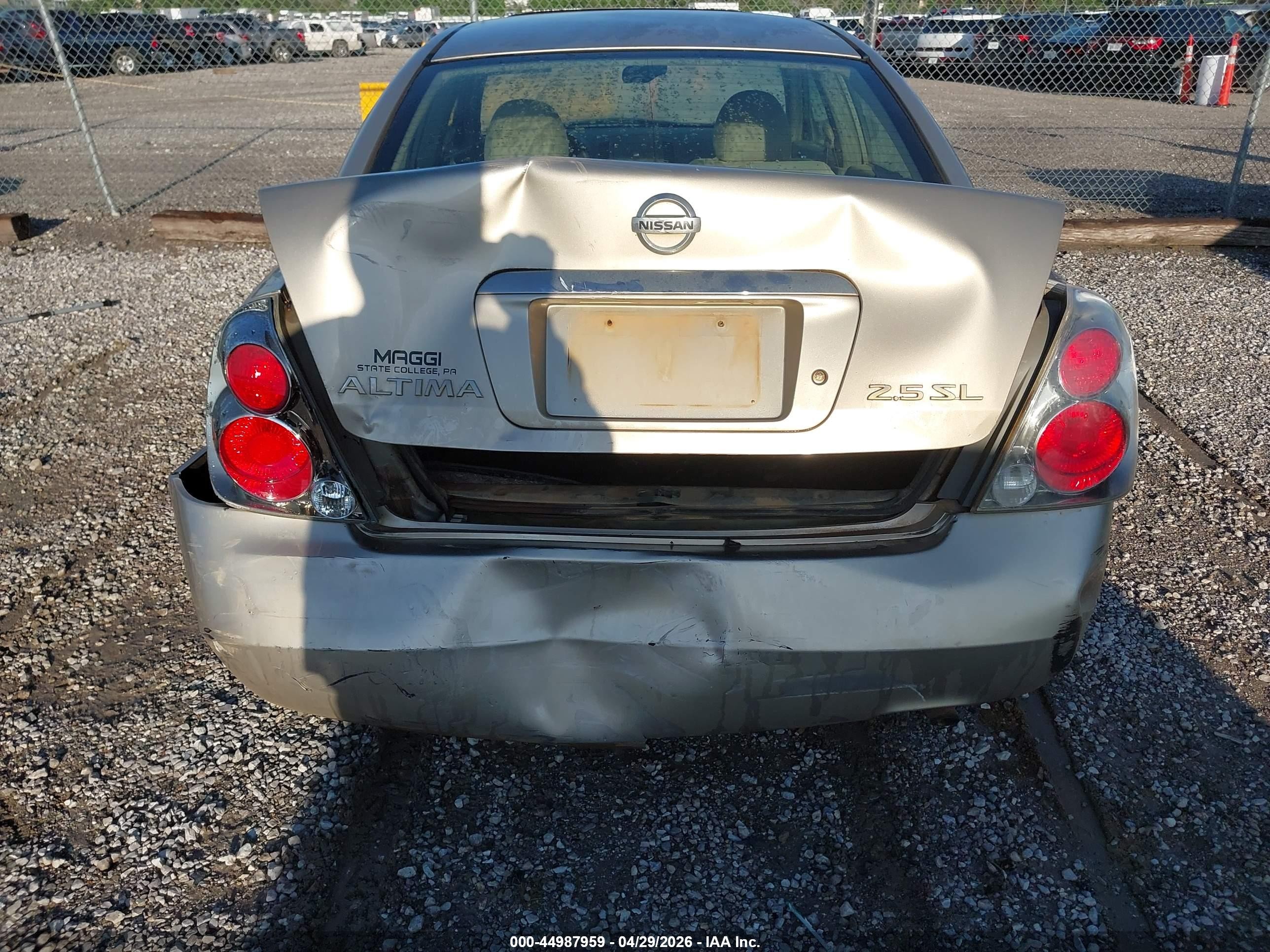 2006 Nissan Altima 2.5 S Champagne vin: 1N4AL11D56N366203