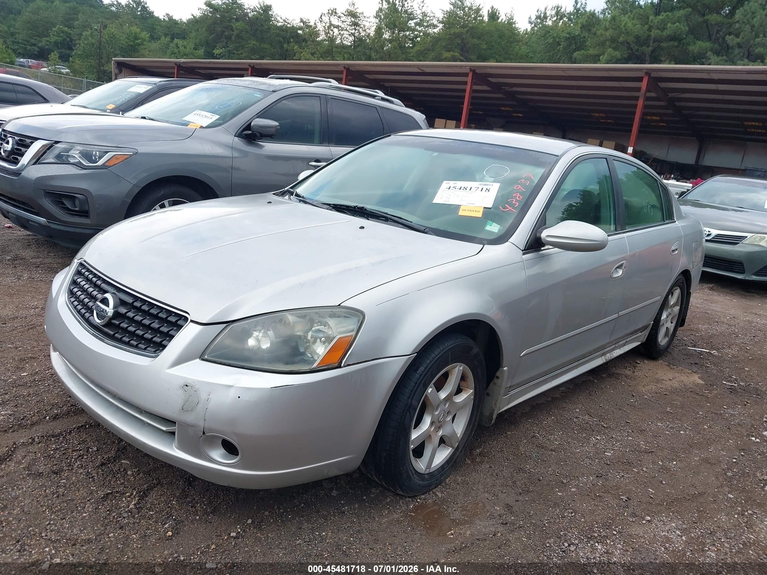 2006 Nissan Altima 2.5 S Silver vin: 1N4AL11D56N438937