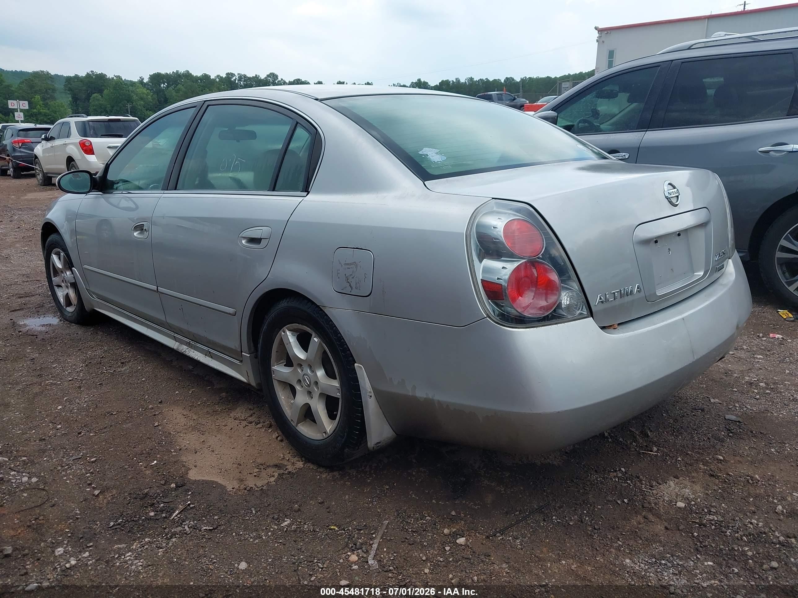 2006 Nissan Altima 2.5 S Silver vin: 1N4AL11D56N438937