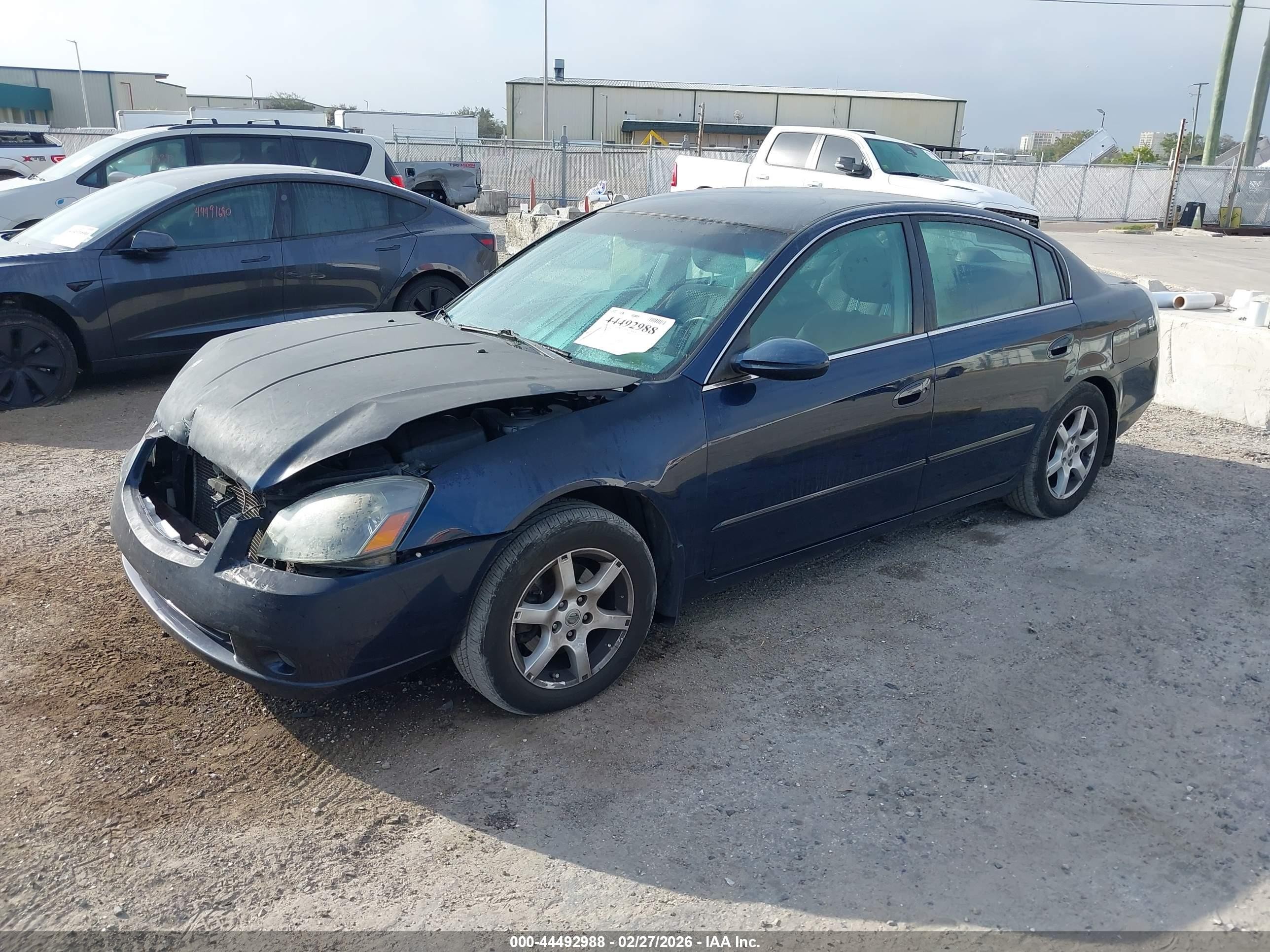 2006 Nissan Altima 2.5 S Blue vin: 1N4AL11D56N439778