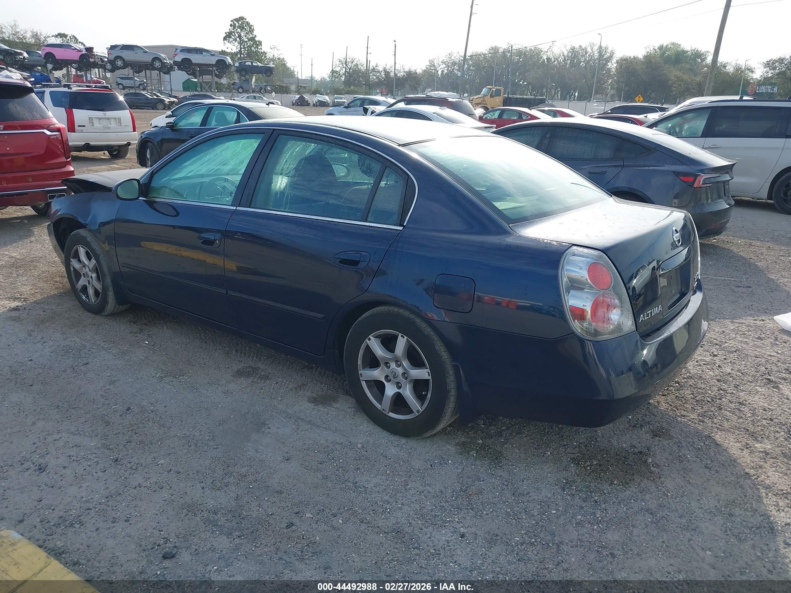 2006 Nissan Altima 2.5 S Blue vin: 1N4AL11D56N439778