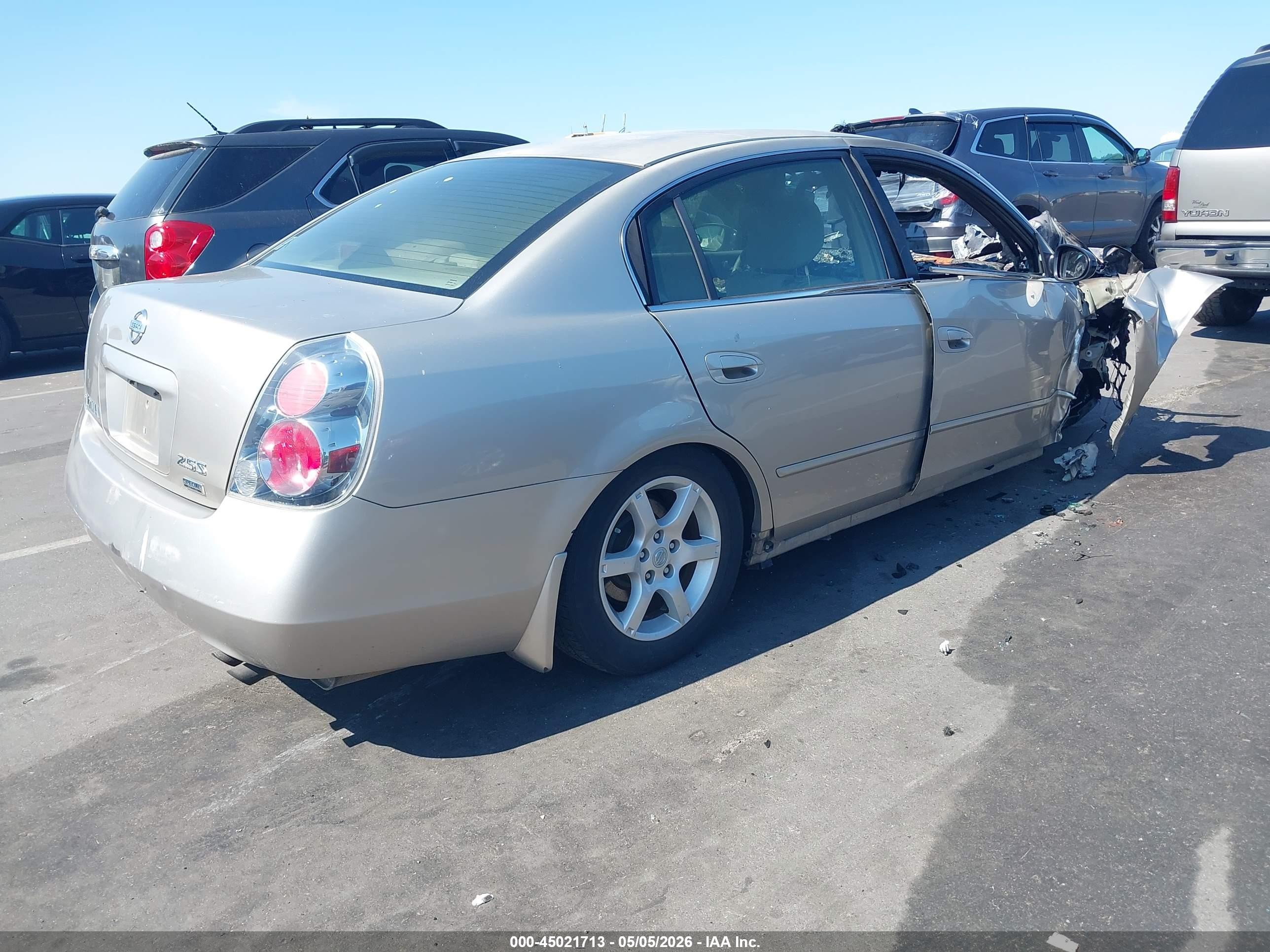 2006 Nissan Altima 2.5 S Бежевый vin: 1N4AL11D56N442115