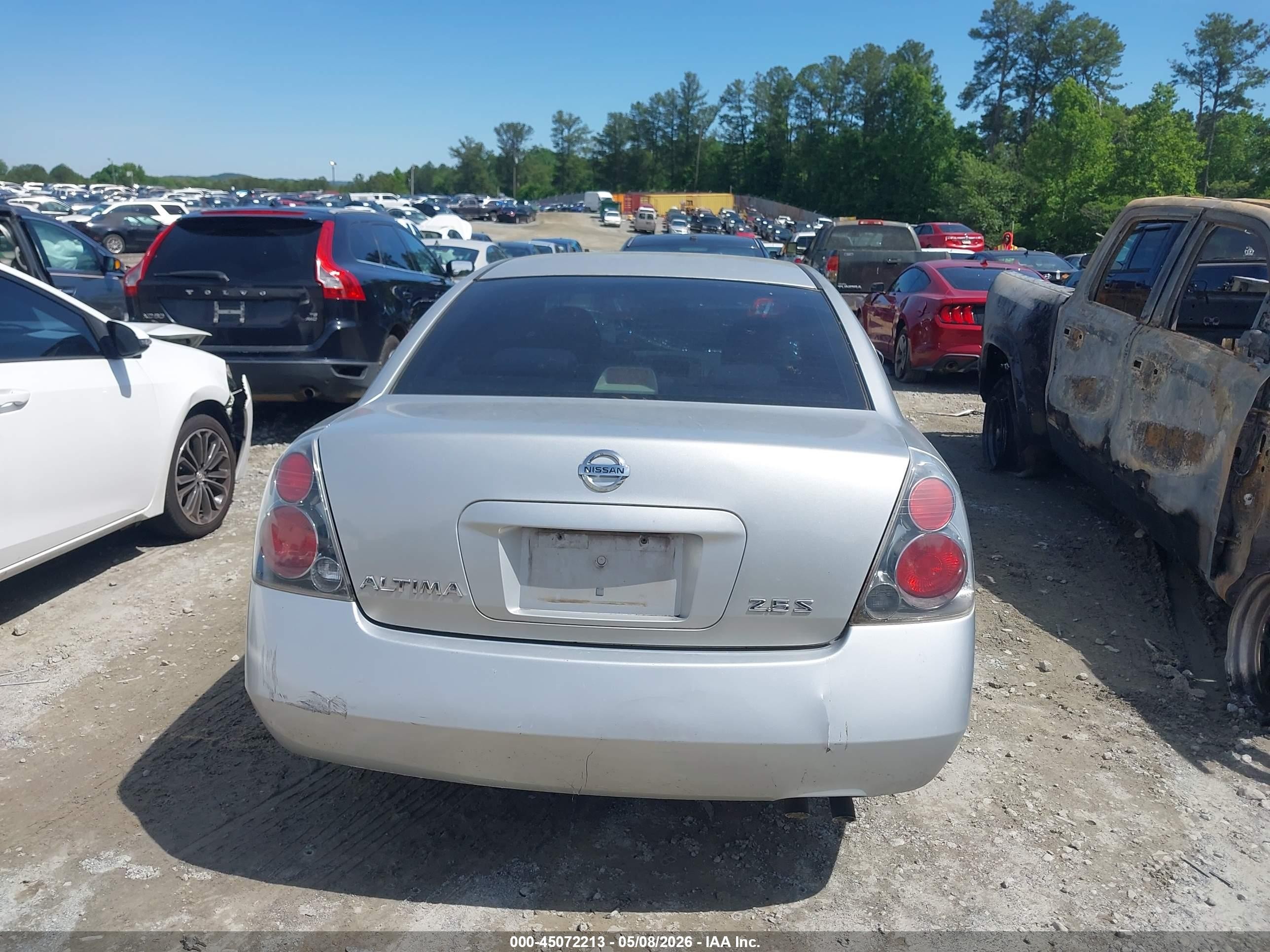 2006 Nissan Altima 2.5 S Silver vin: 1N4AL11D56N459965