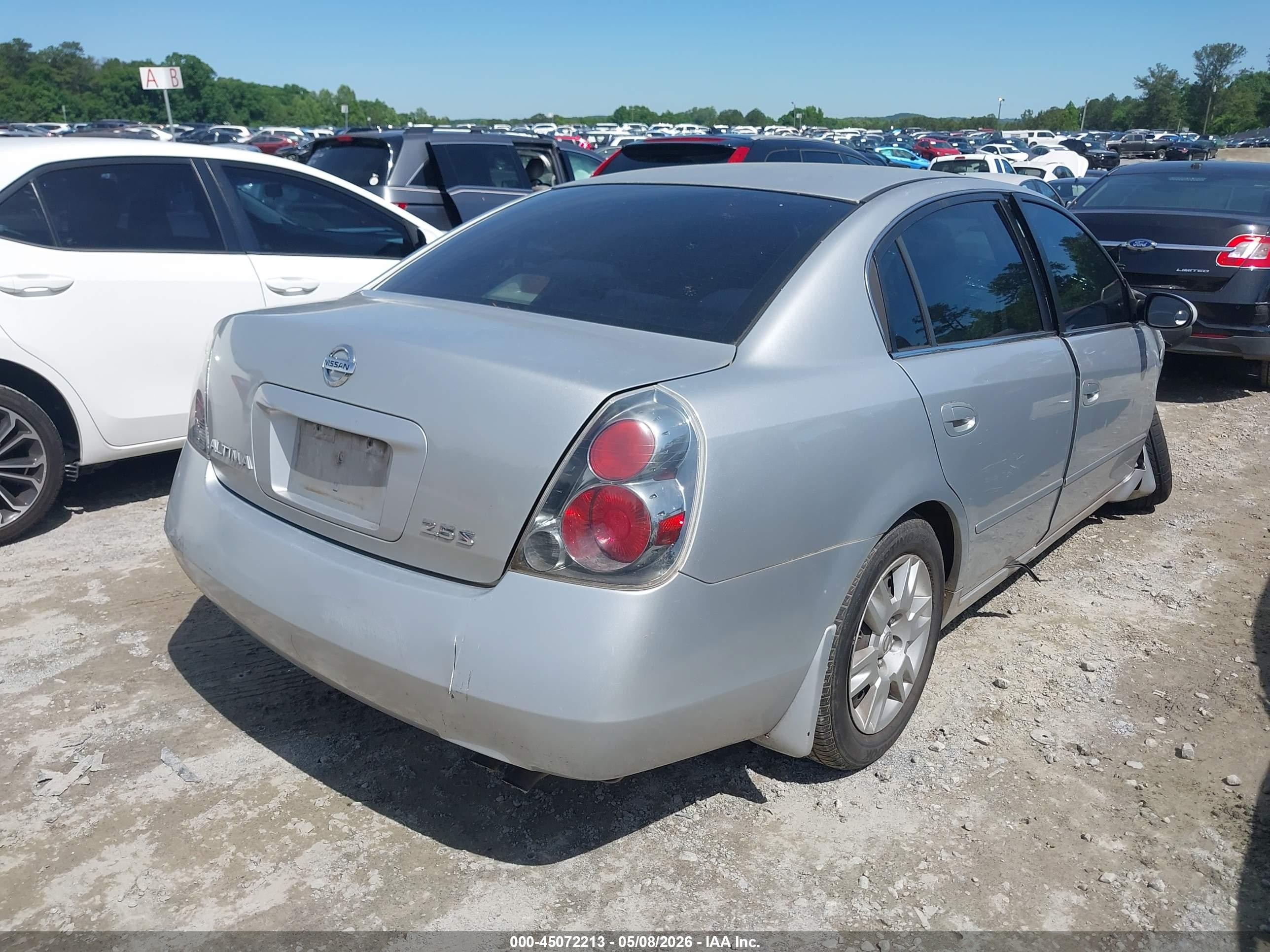 2006 Nissan Altima 2.5 S Silver vin: 1N4AL11D56N459965