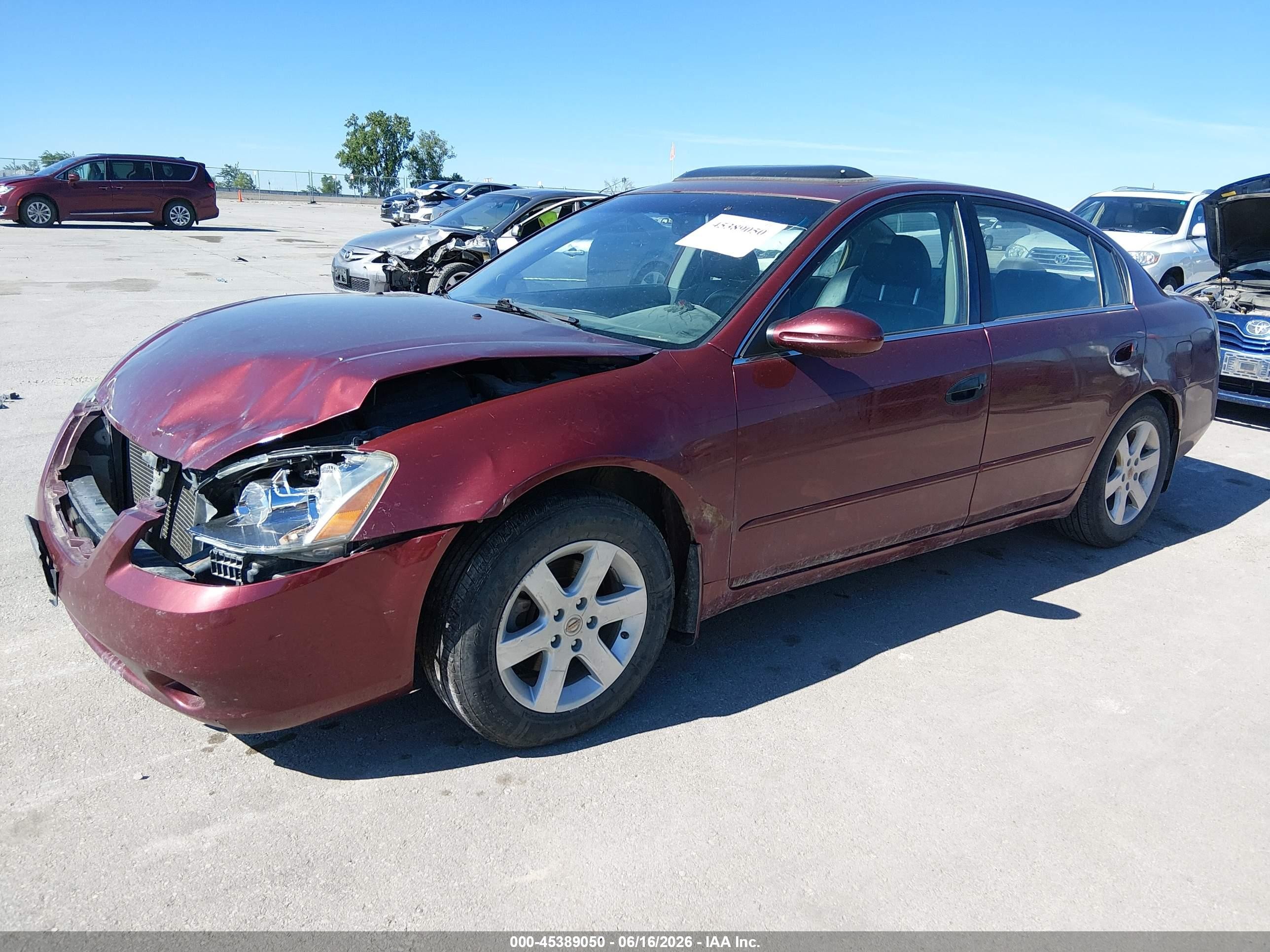 2002 Nissan Altima 2.5 Sl Maroon vin: 1N4AL11D62C161835
