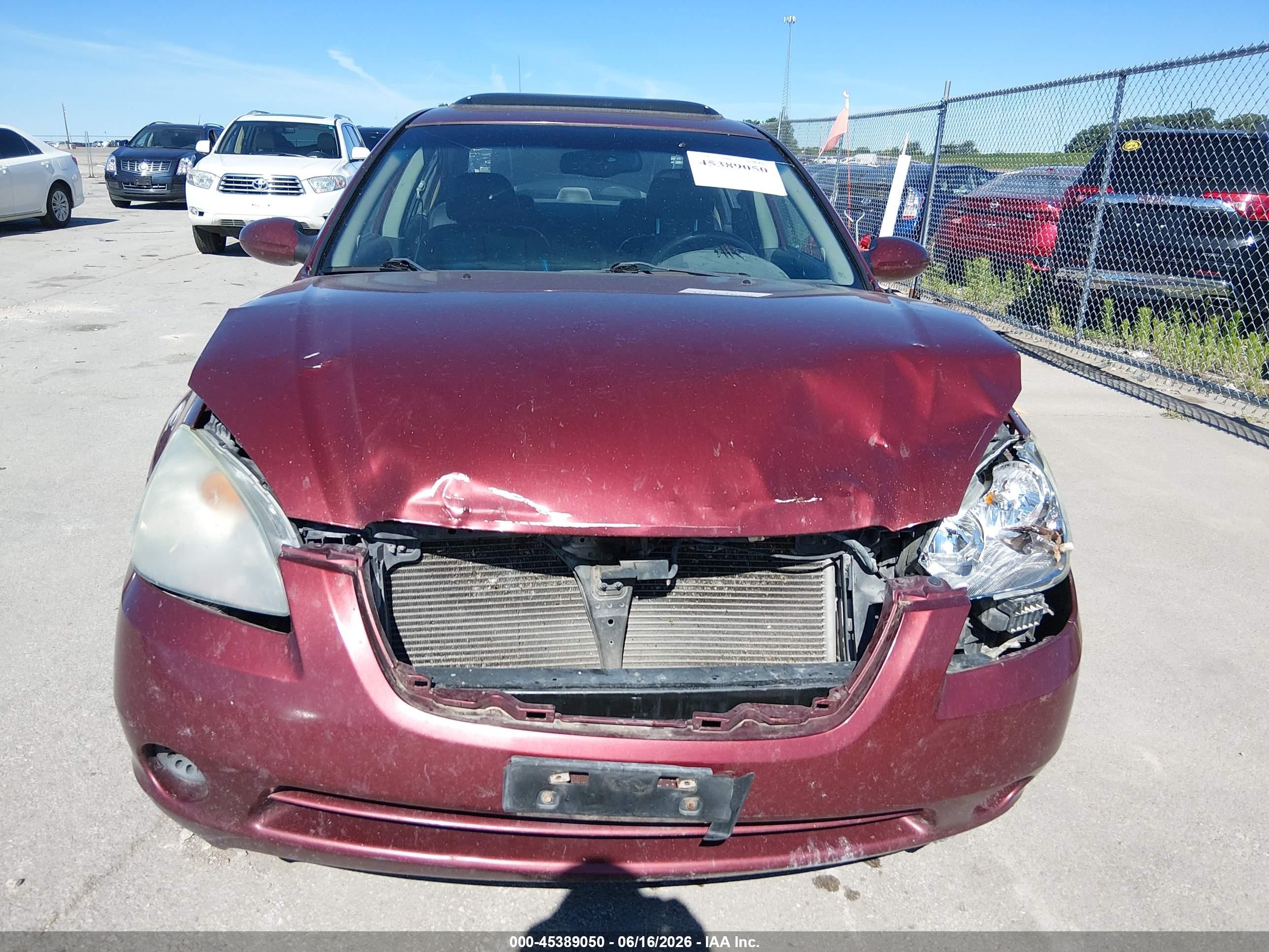 2002 Nissan Altima 2.5 Sl Maroon vin: 1N4AL11D62C161835