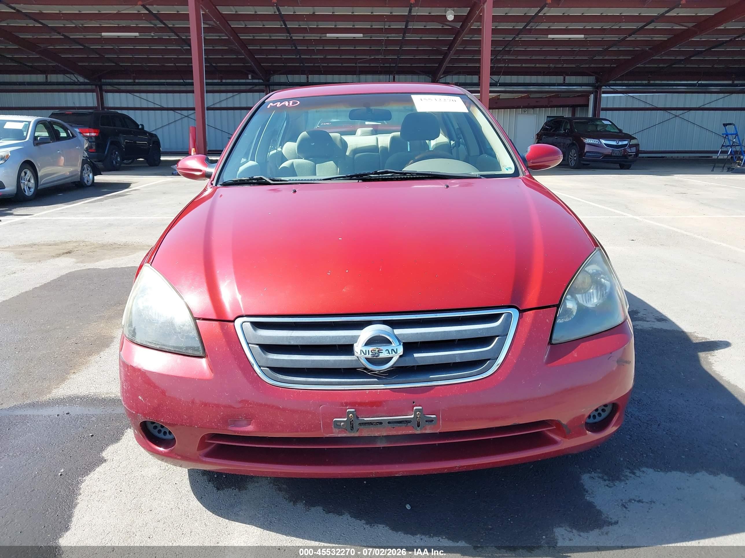 2003 Nissan Altima 2.5 S Burgundy vin: 1N4AL11D63C217905