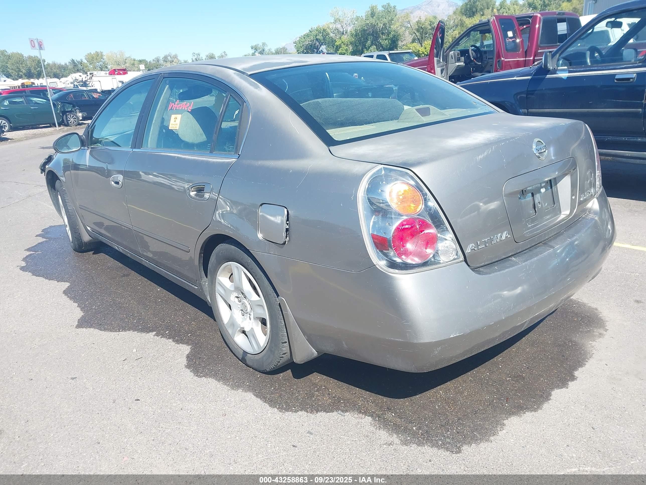 2003 Nissan Altima 2.5 S Gray vin: 1N4AL11D63C342404