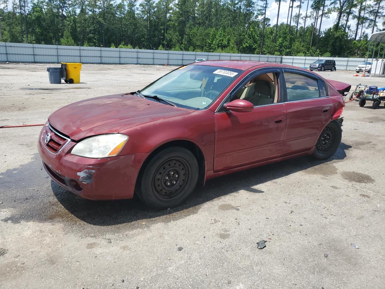 2003 Nissan Altima Base Burgundy vin: 1N4AL11D63C352592