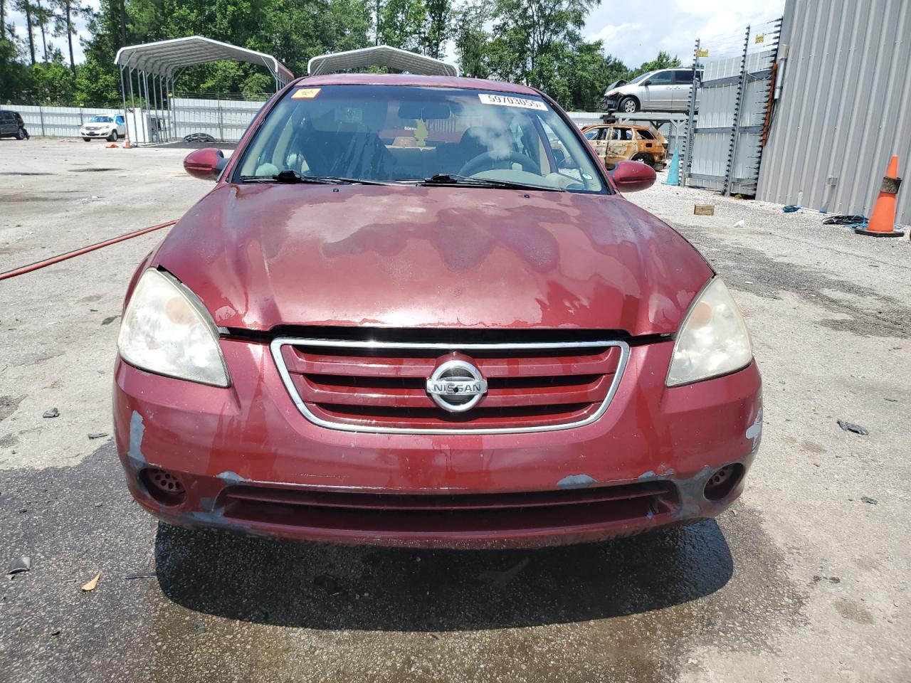 2003 Nissan Altima Base Burgundy vin: 1N4AL11D63C352592