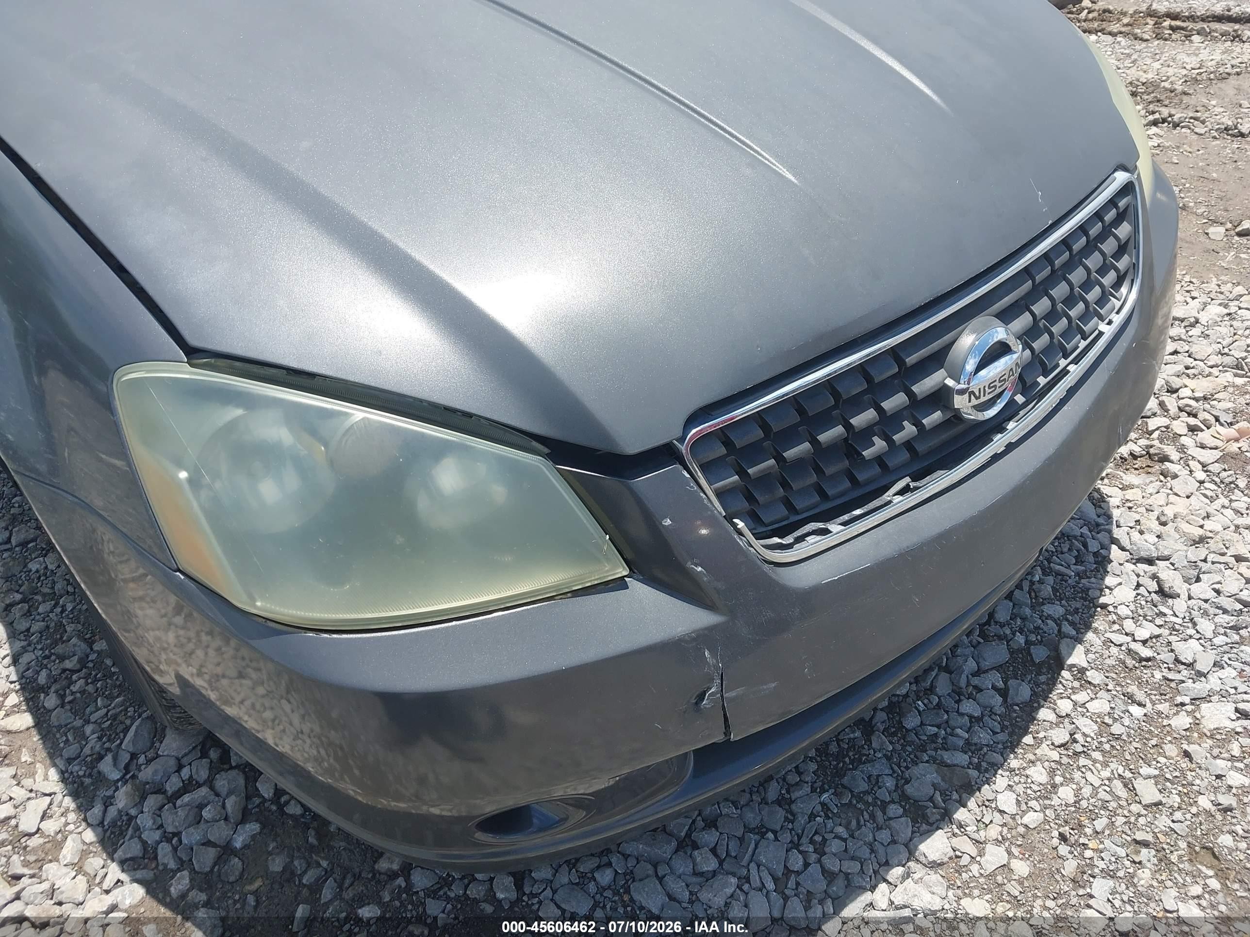 2005 Nissan Altima 2.5 S Gray vin: 1N4AL11D65N904096