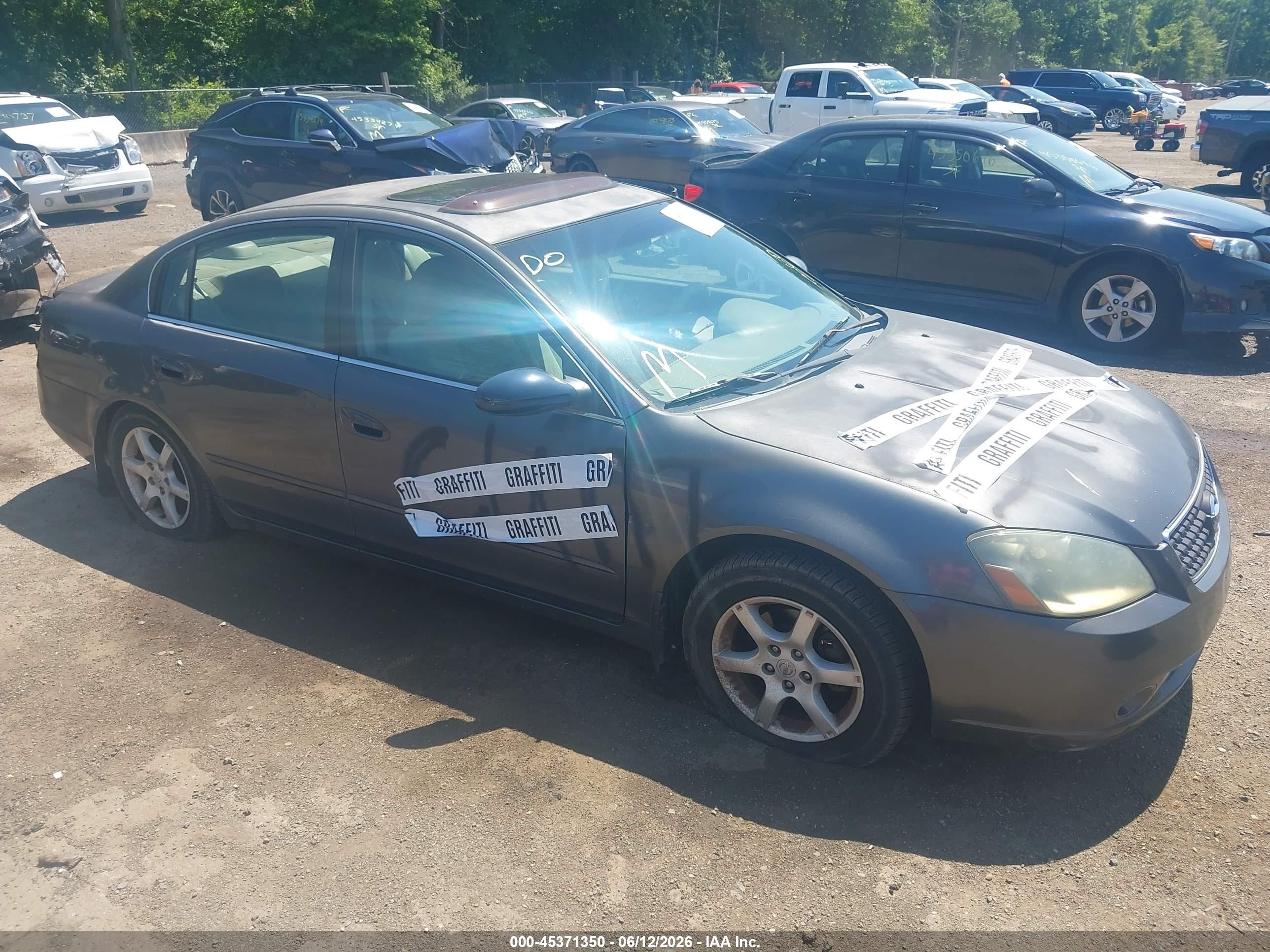 2006 Nissan Altima 2.5 S Gray vin: 1N4AL11D66C129215