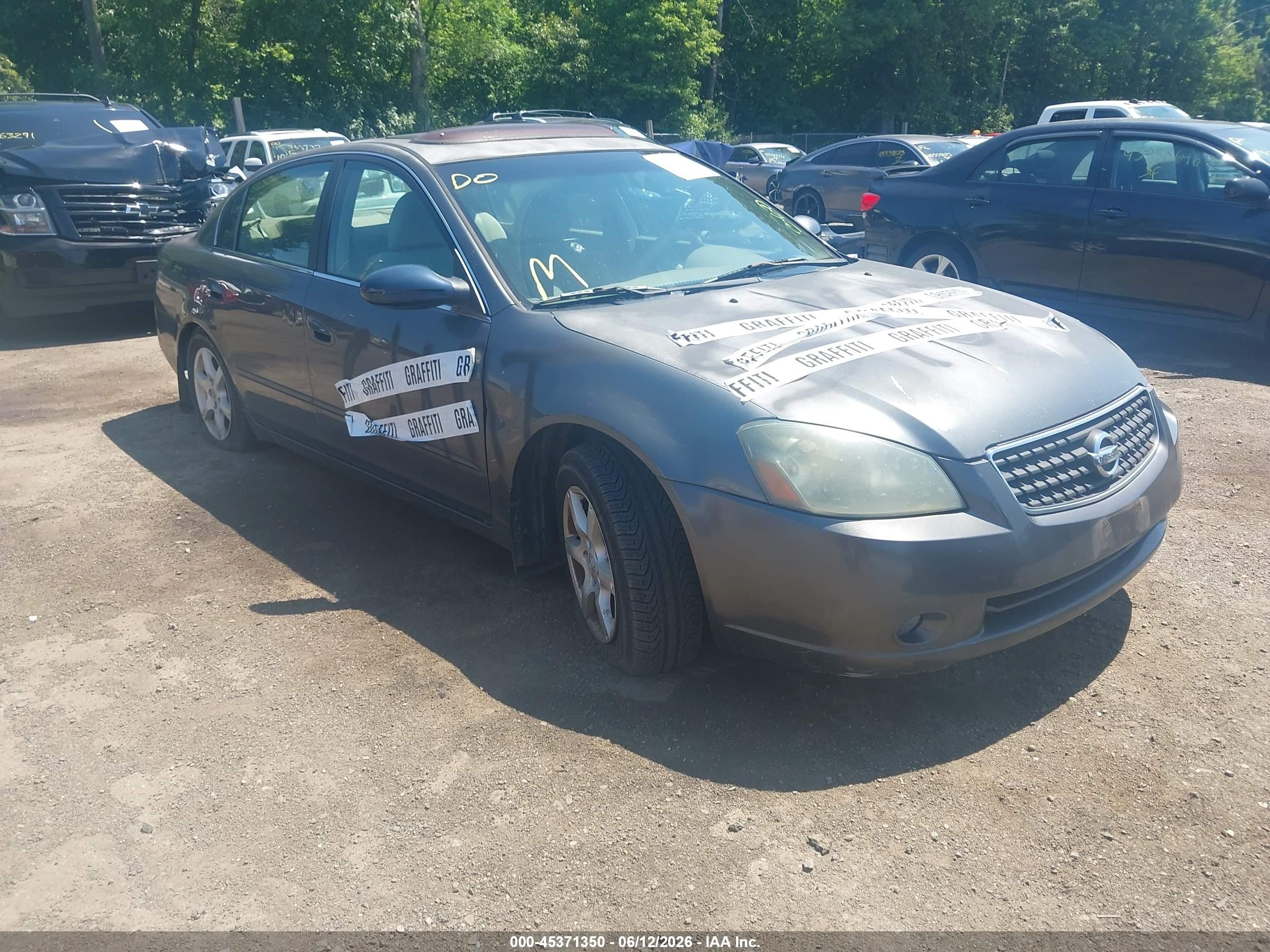 2006 Nissan Altima 2.5 S Gray vin: 1N4AL11D66C129215