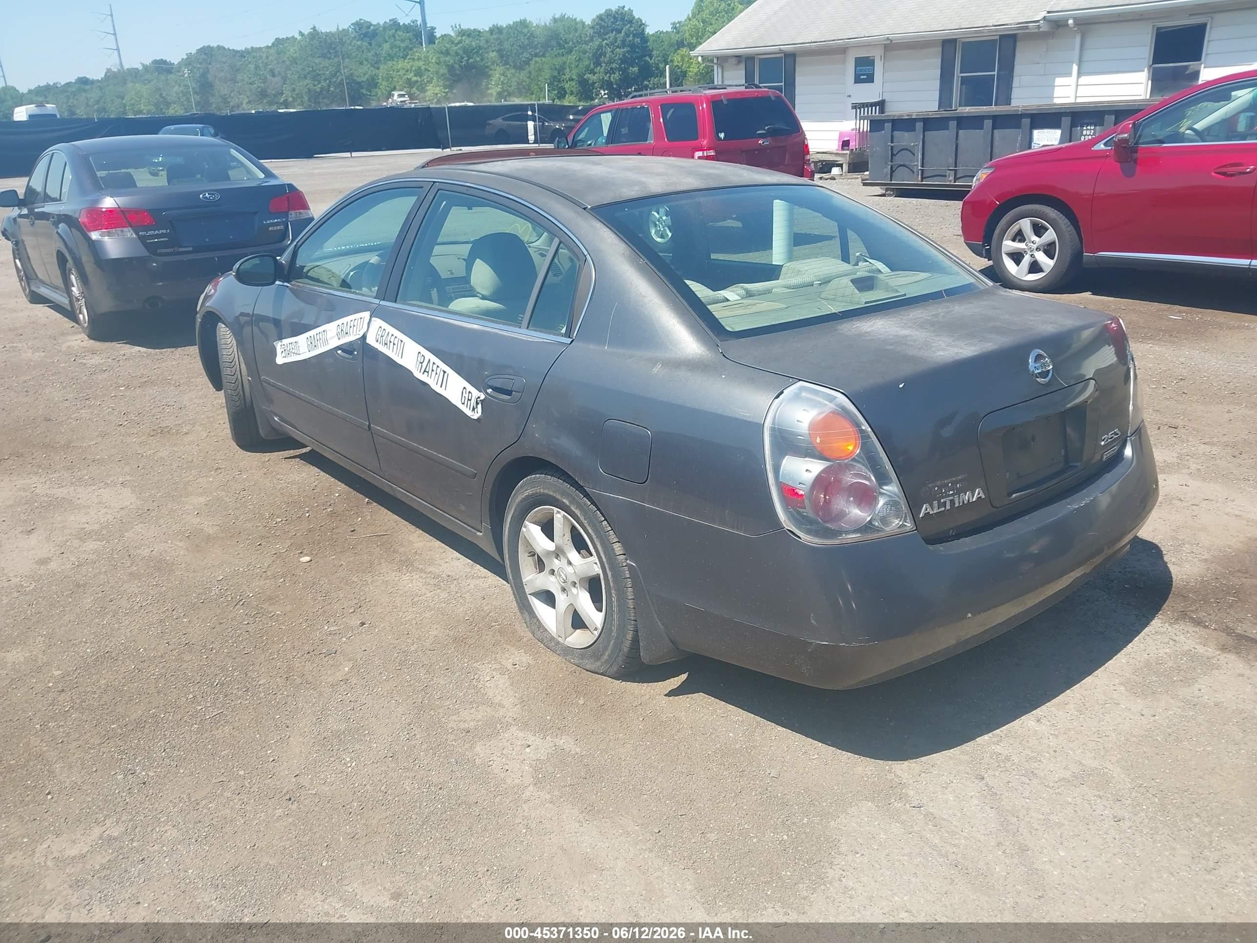 2006 Nissan Altima 2.5 S Gray vin: 1N4AL11D66C129215