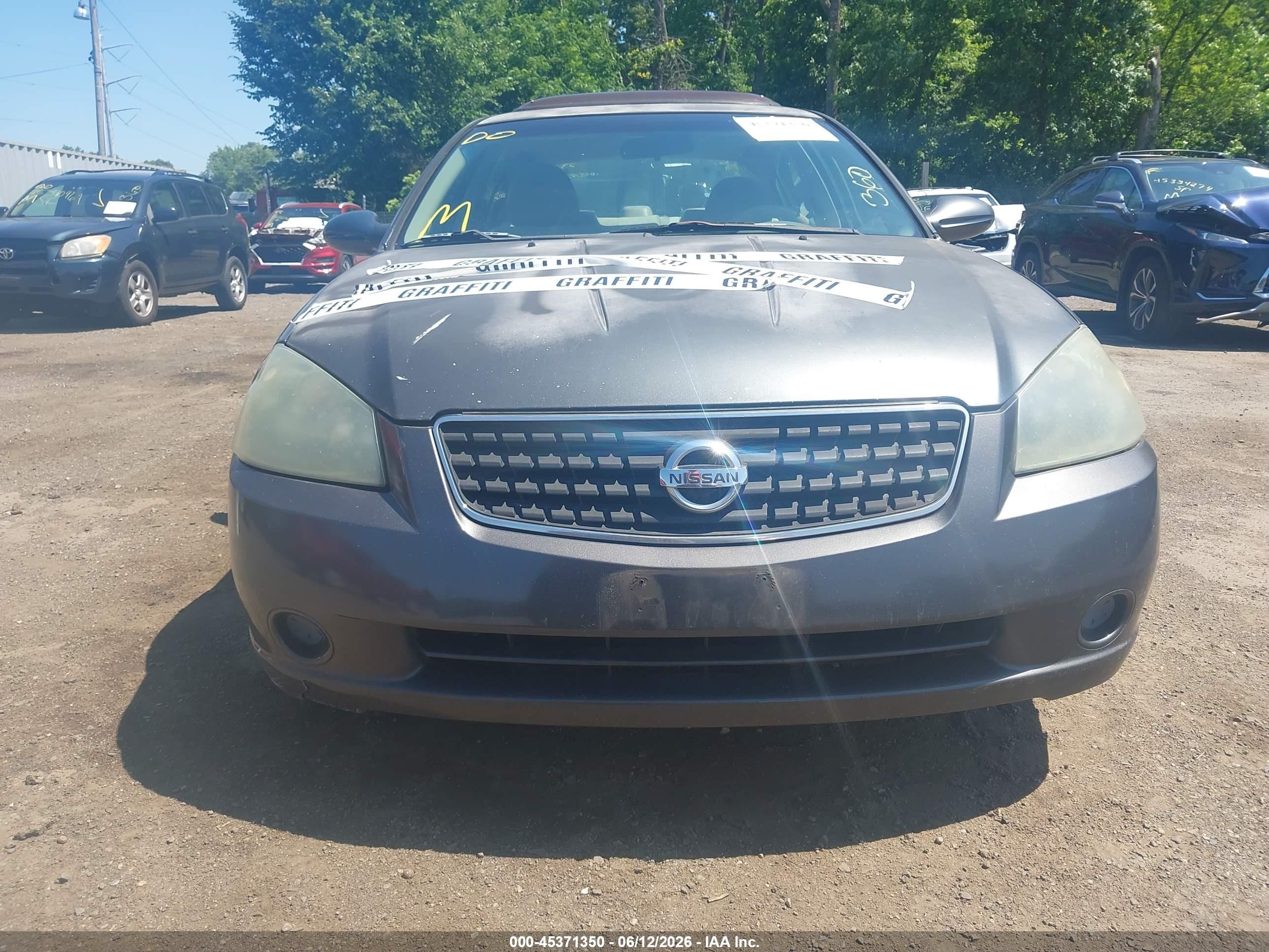 2006 Nissan Altima 2.5 S Gray vin: 1N4AL11D66C129215