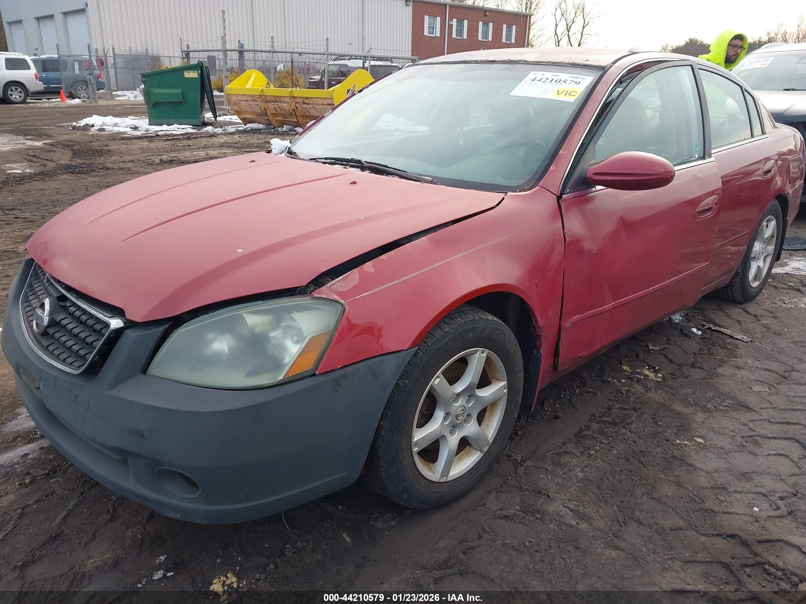 2006 Nissan Altima 2.5 S Красный vin: 1N4AL11D66C147696