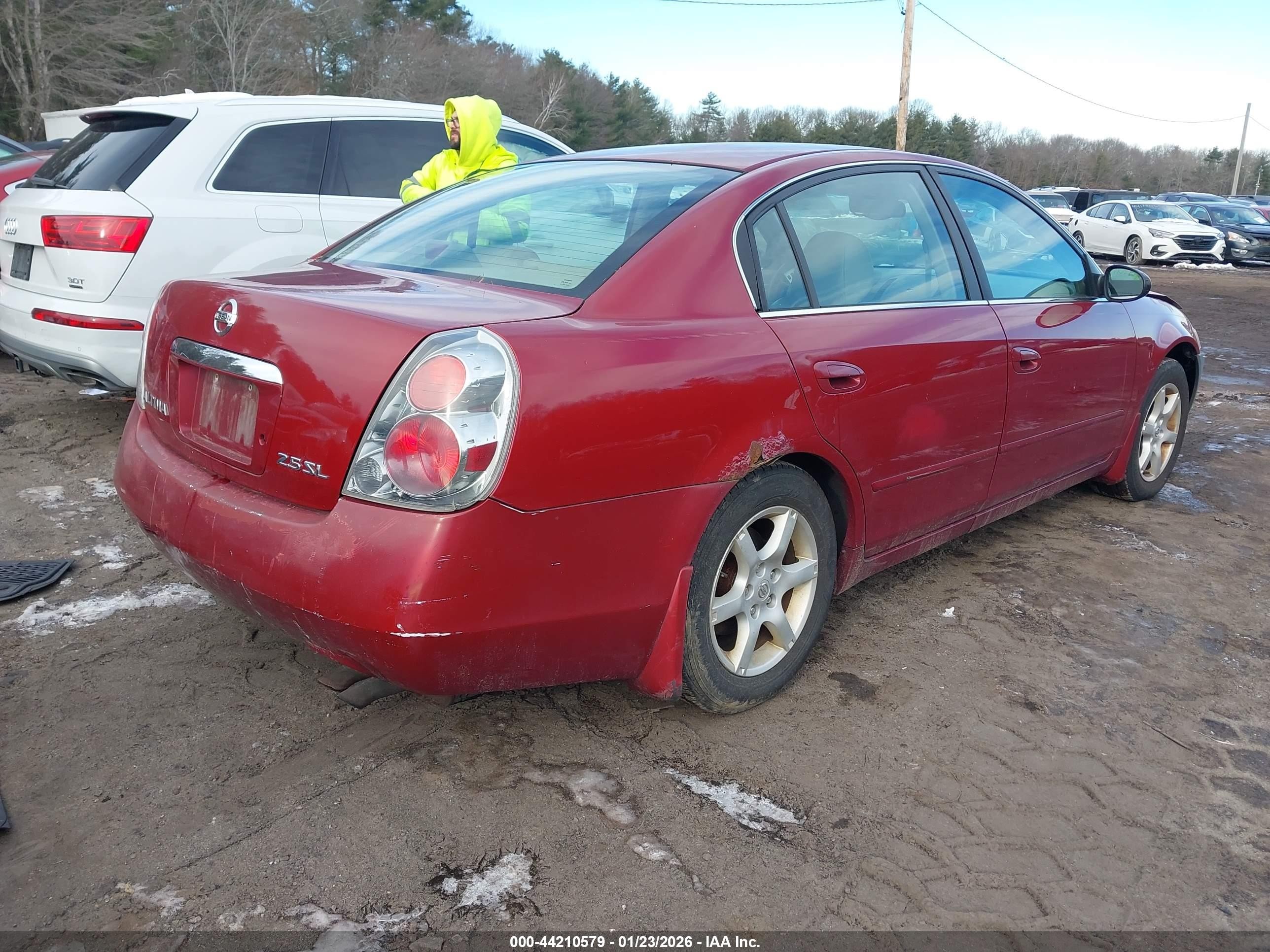 2006 Nissan Altima 2.5 S Красный vin: 1N4AL11D66C147696