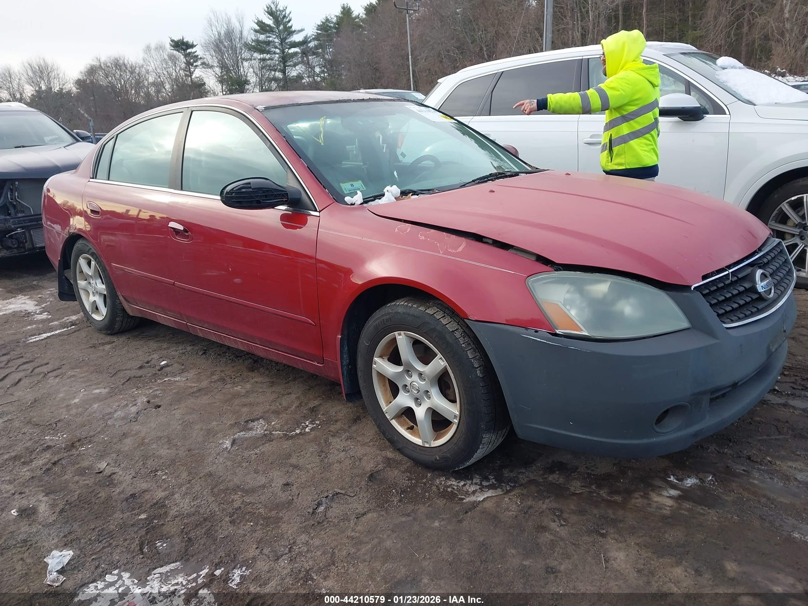 2006 Nissan Altima 2.5 S Красный vin: 1N4AL11D66C147696