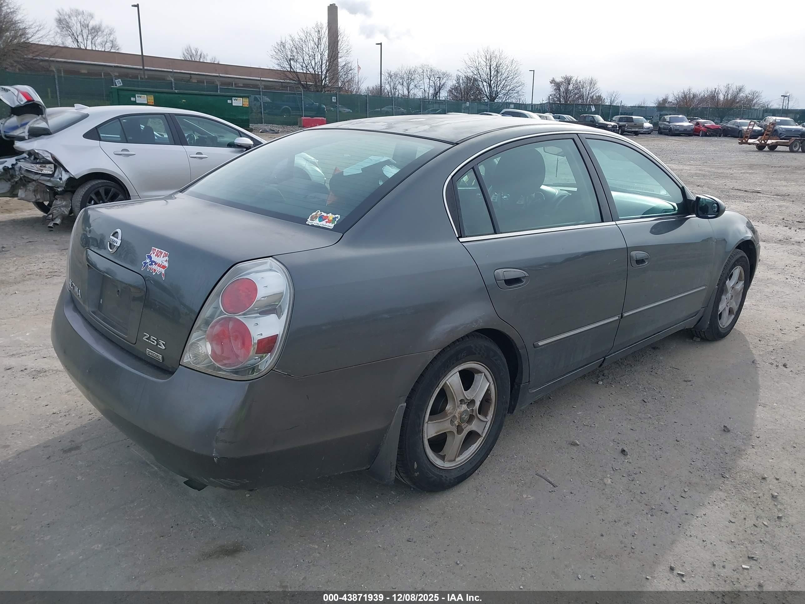 2006 Nissan Altima 2.5 S Gray vin: 1N4AL11D66N302364