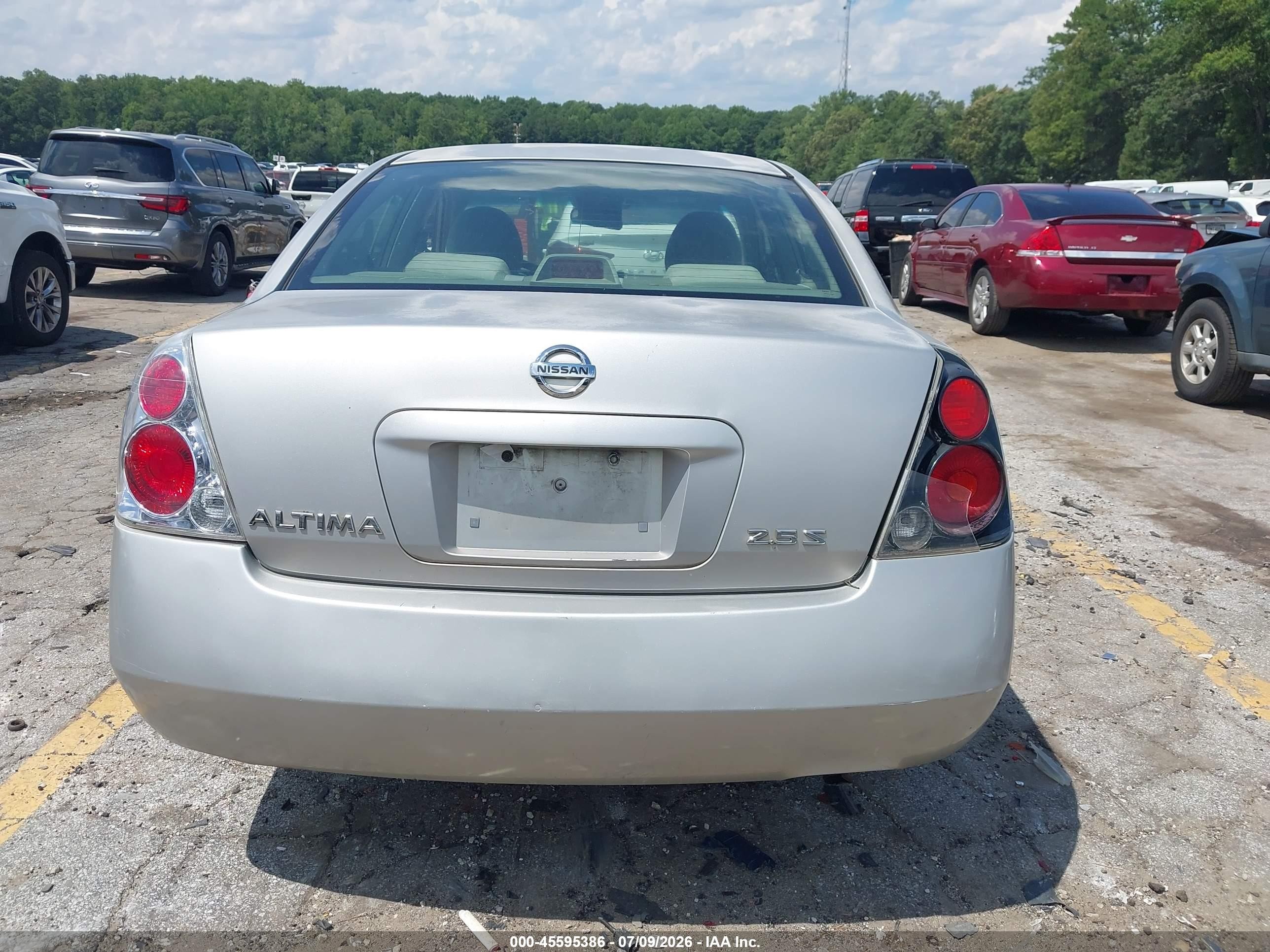 2006 Nissan Altima 2.5 S Silver vin: 1N4AL11D66N314126