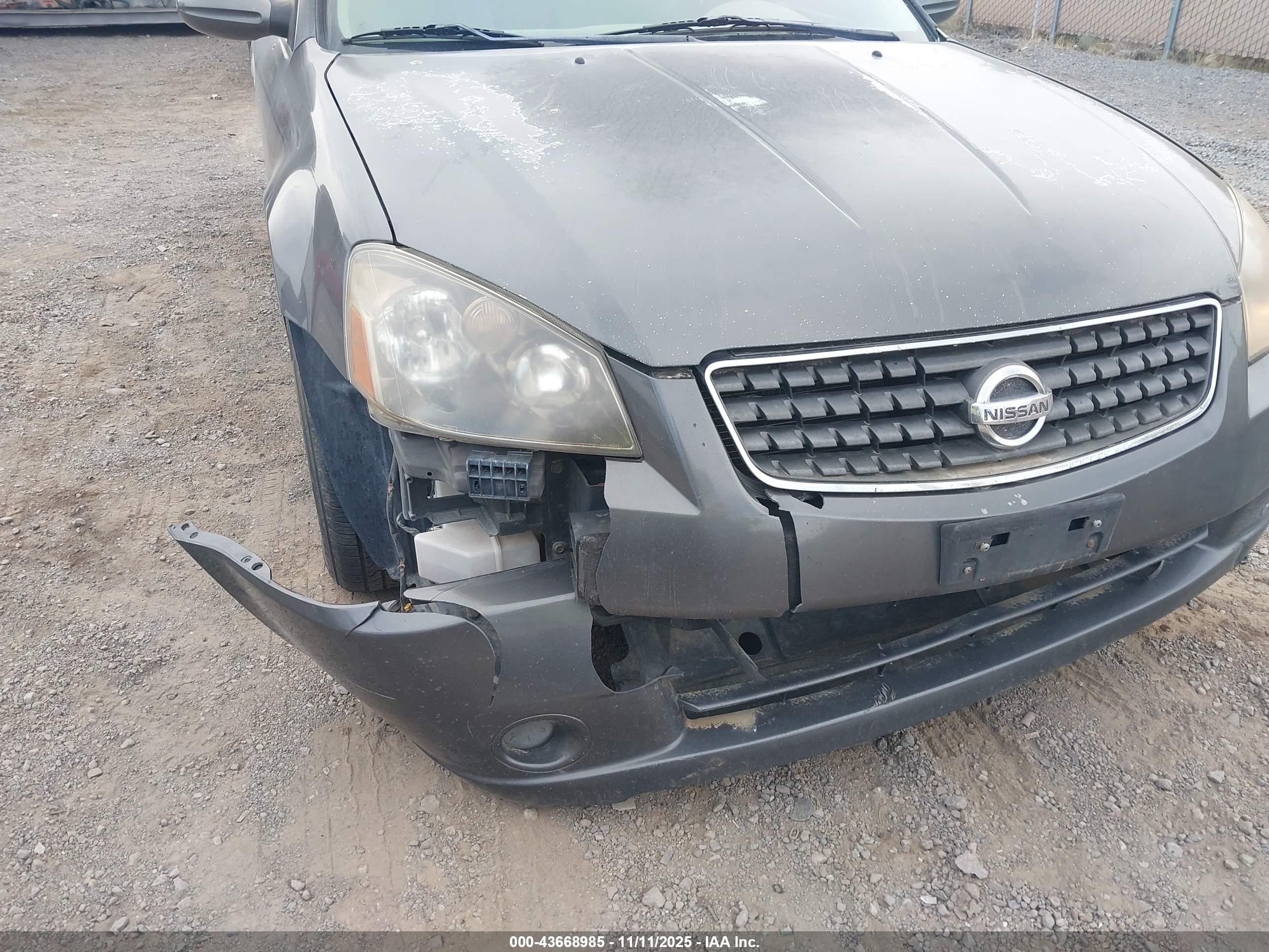 2006 Nissan Altima 2.5 S Gray vin: 1N4AL11D66N408698