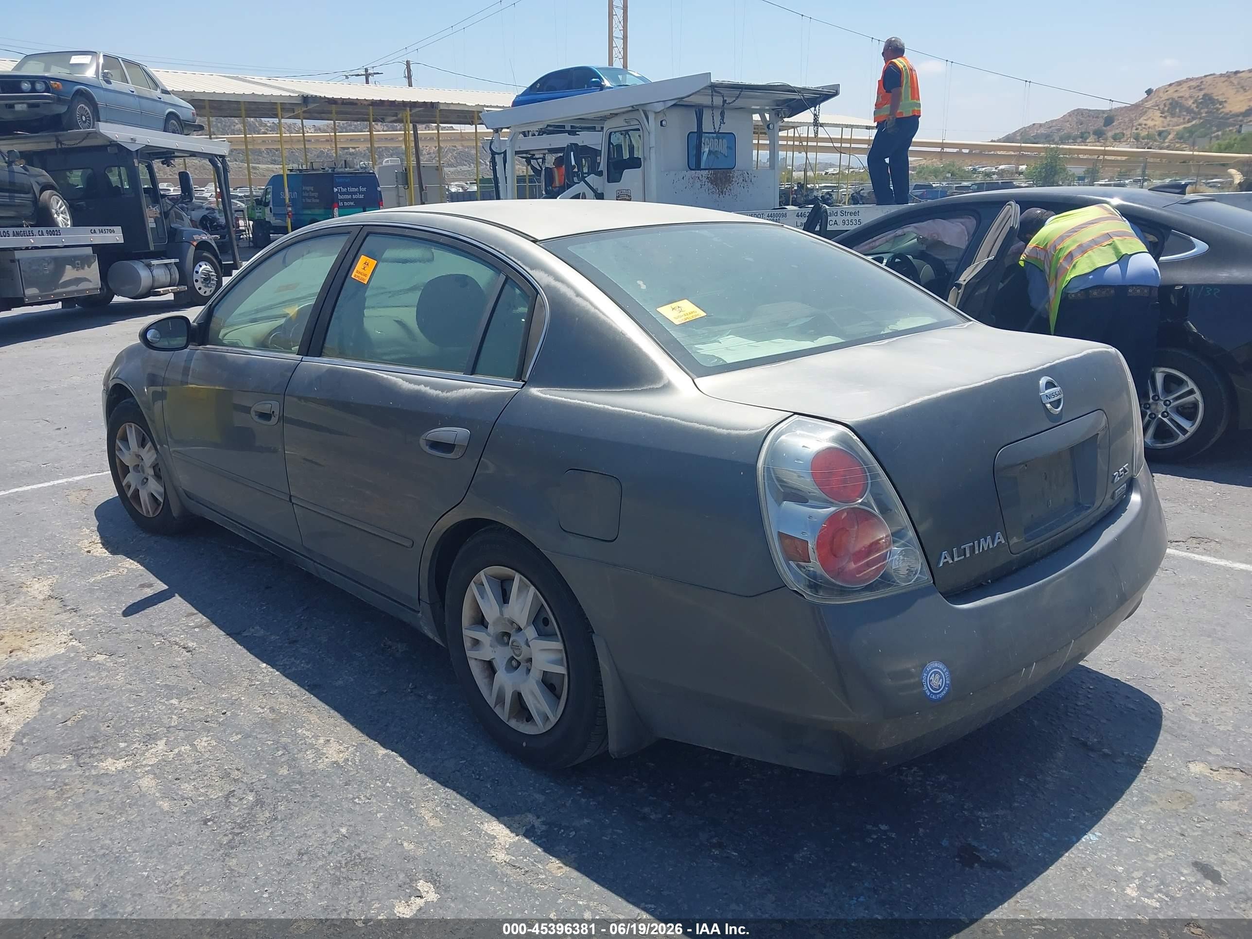 2006 Nissan Altima 2.5 S Gray vin: 1N4AL11D66N415991