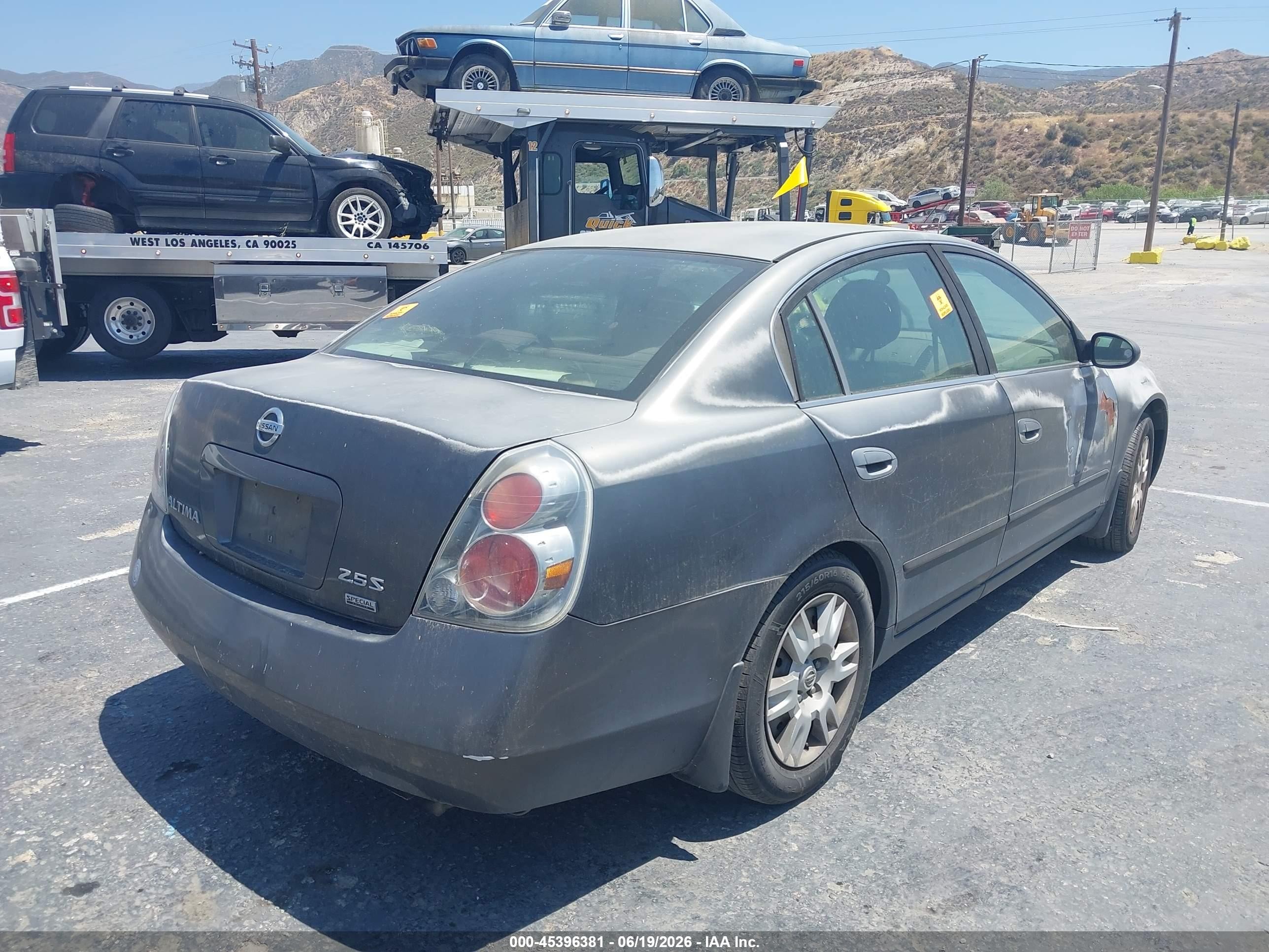 2006 Nissan Altima 2.5 S Gray vin: 1N4AL11D66N415991