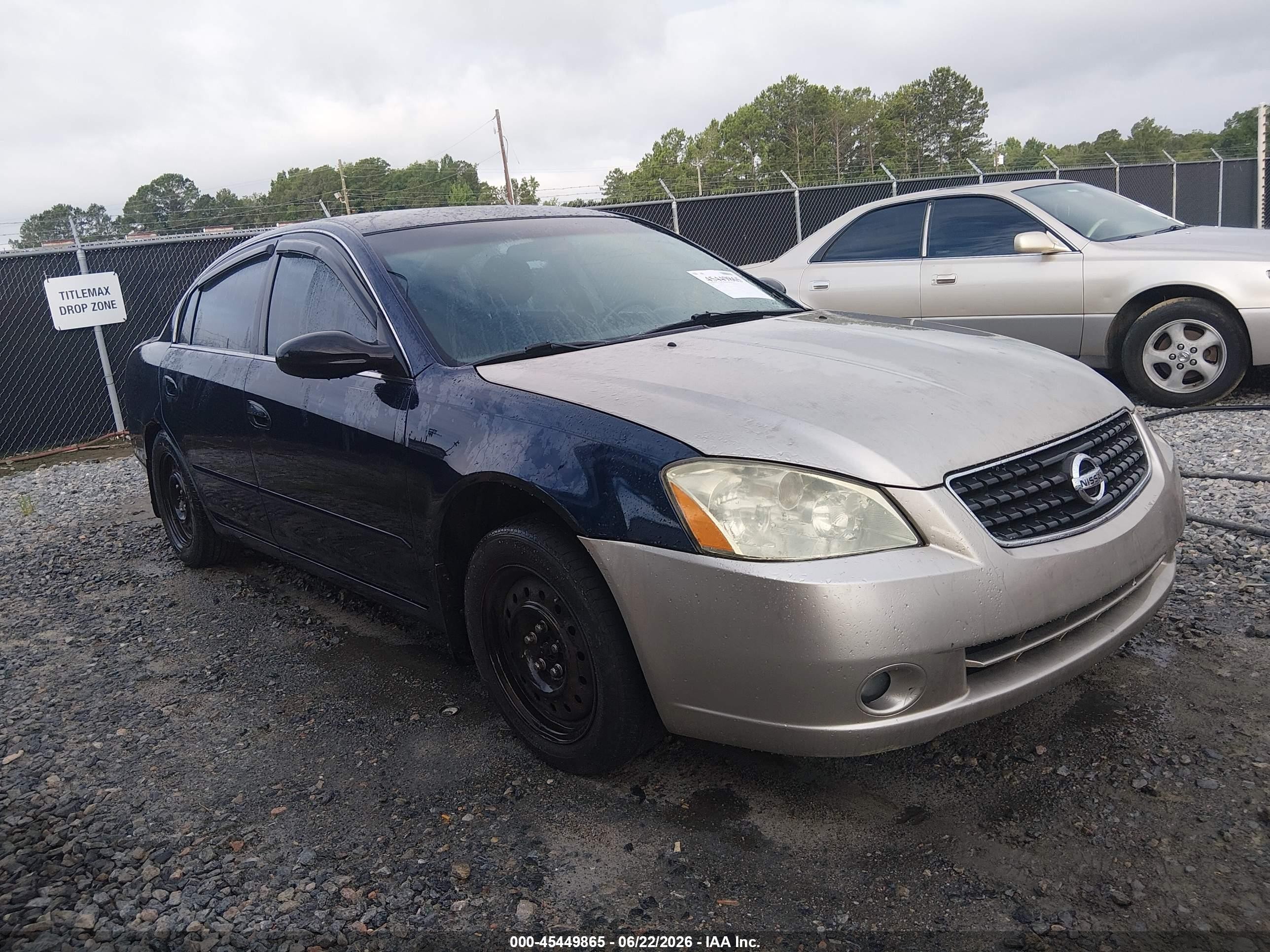2005 Nissan Altima 2.5 S Blue vin: 1N4AL11D75C323248