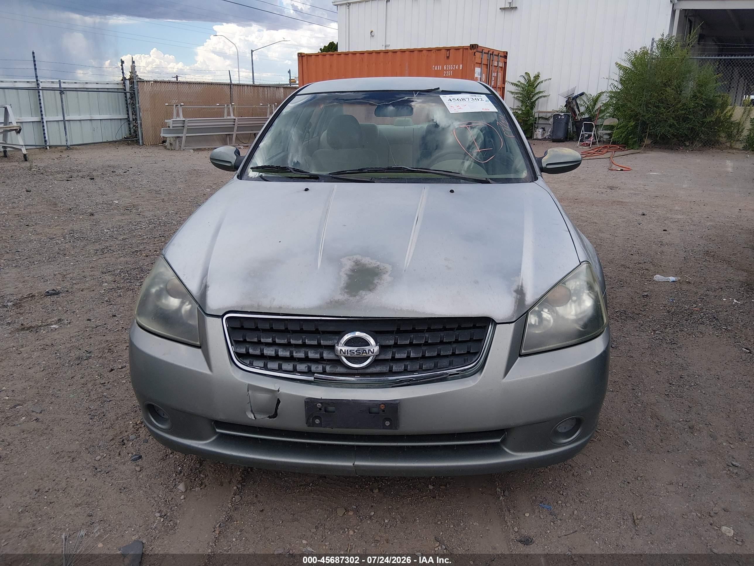 2005 Nissan Altima 2.5 S Gray vin: 1N4AL11D75N923966