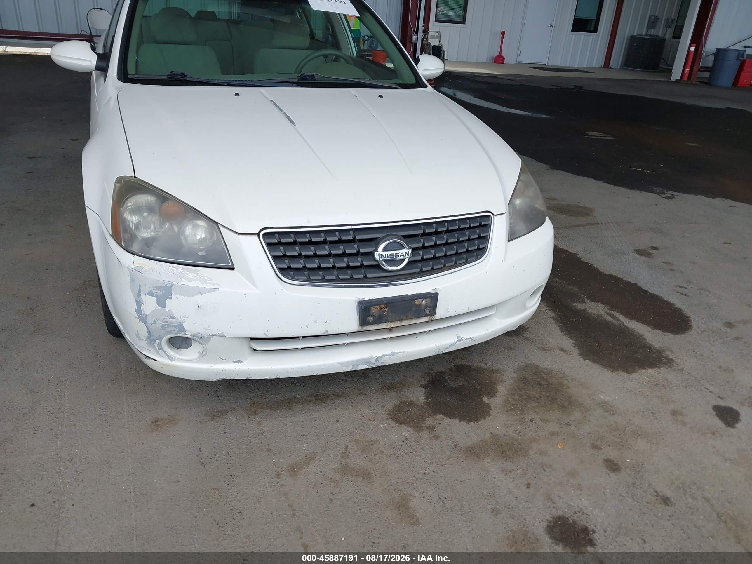 2006 Nissan Altima 2.5 S White vin: 1N4AL11D76C161283