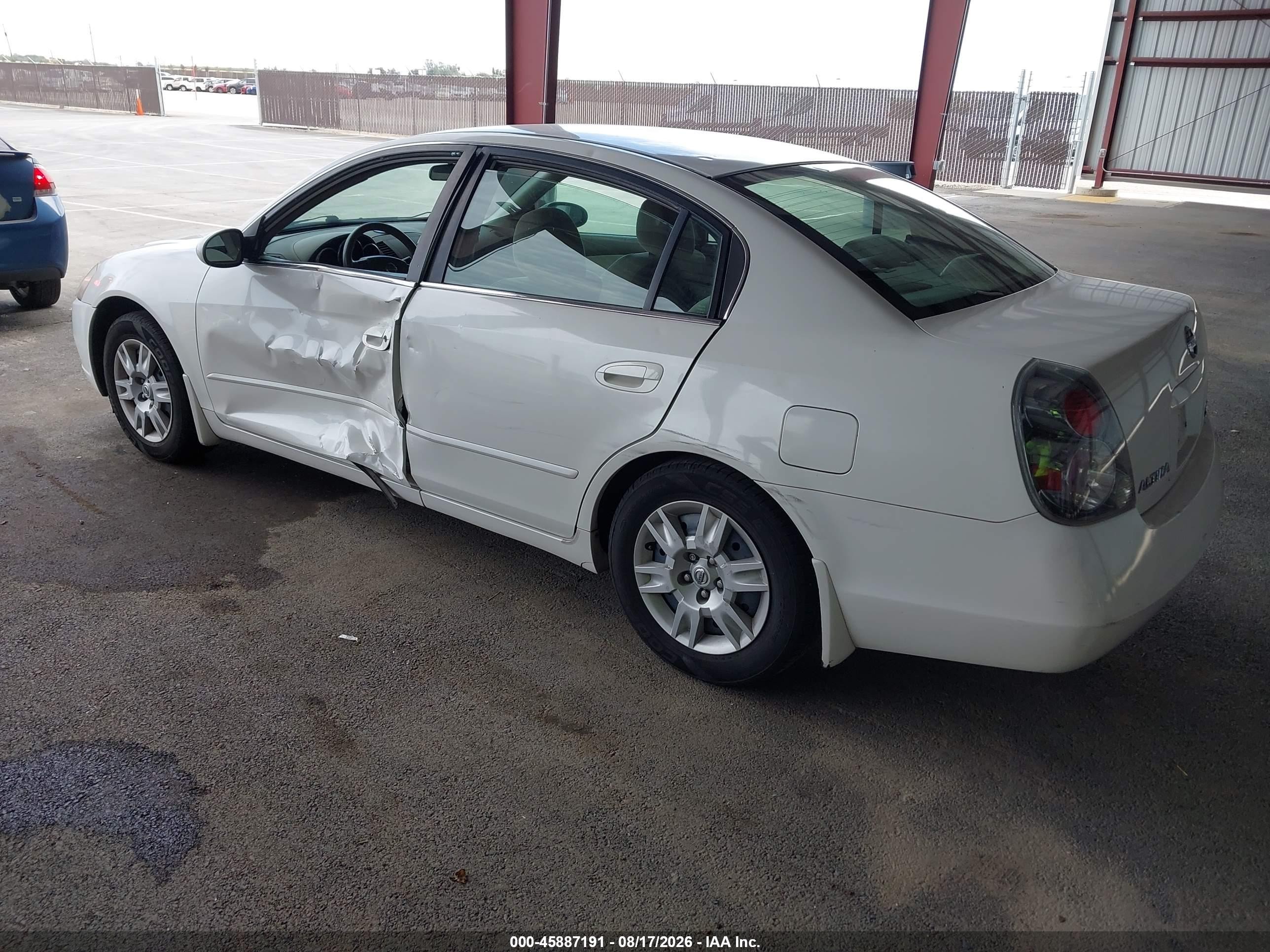 2006 Nissan Altima 2.5 S White vin: 1N4AL11D76C161283