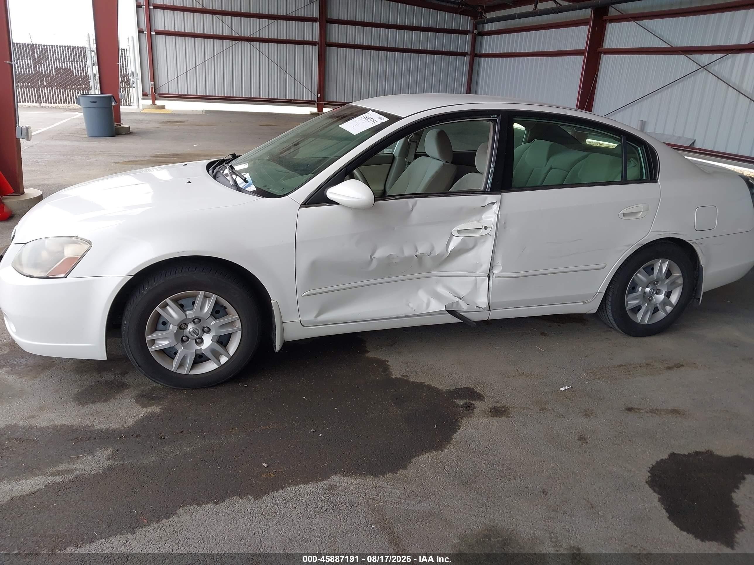 2006 Nissan Altima 2.5 S White vin: 1N4AL11D76C161283