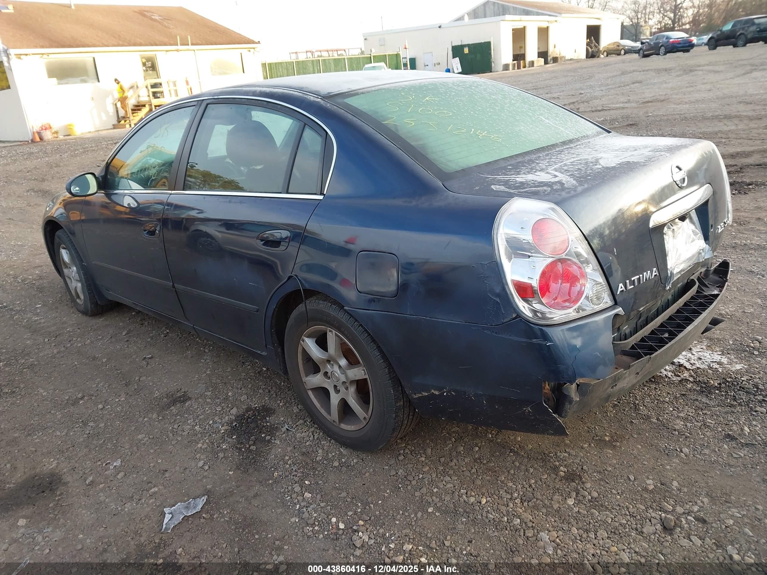 2006 Nissan Altima 2.5 S Blue vin: 1N4AL11D76C179962