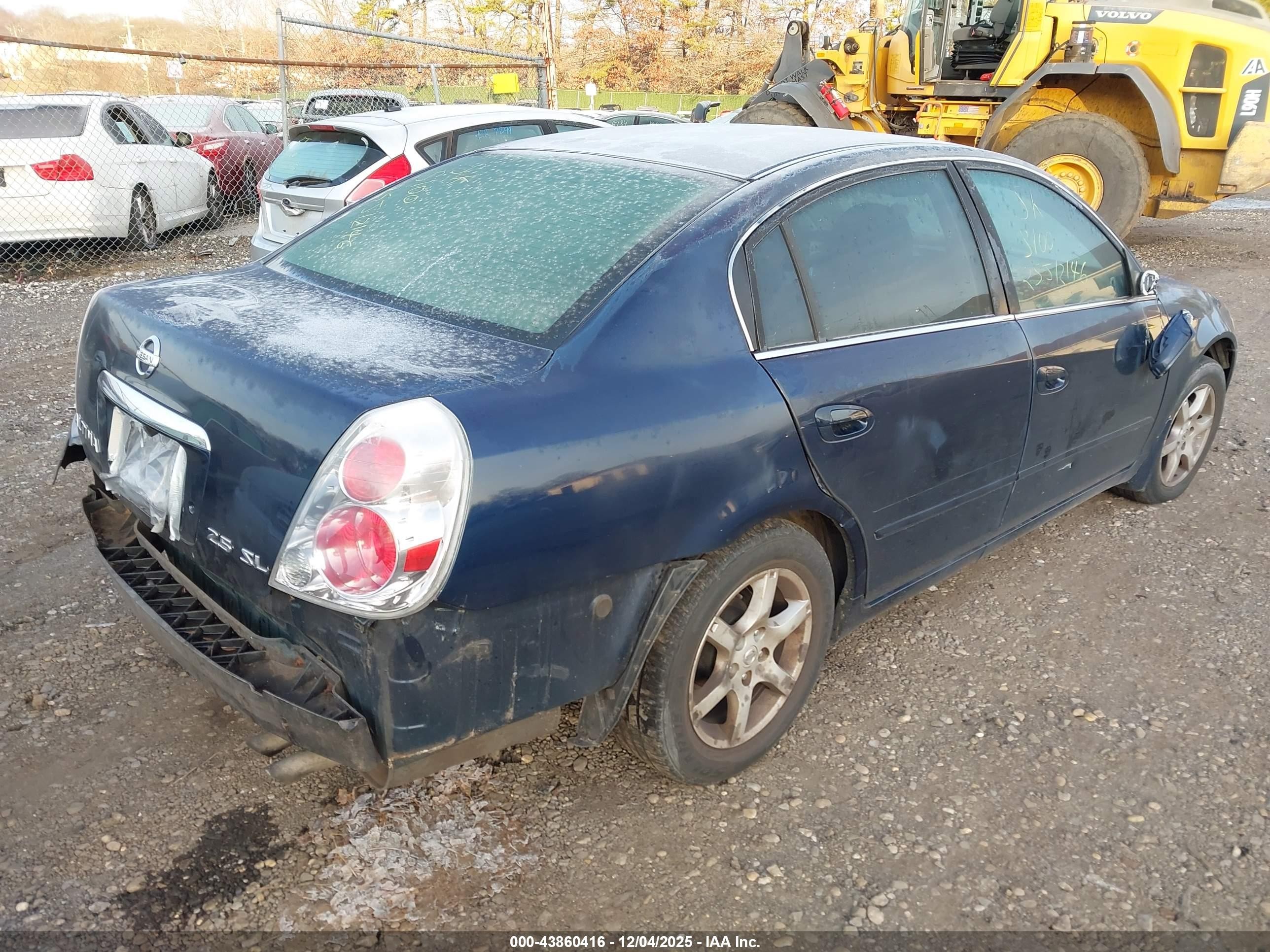 2006 Nissan Altima 2.5 S Blue vin: 1N4AL11D76C179962