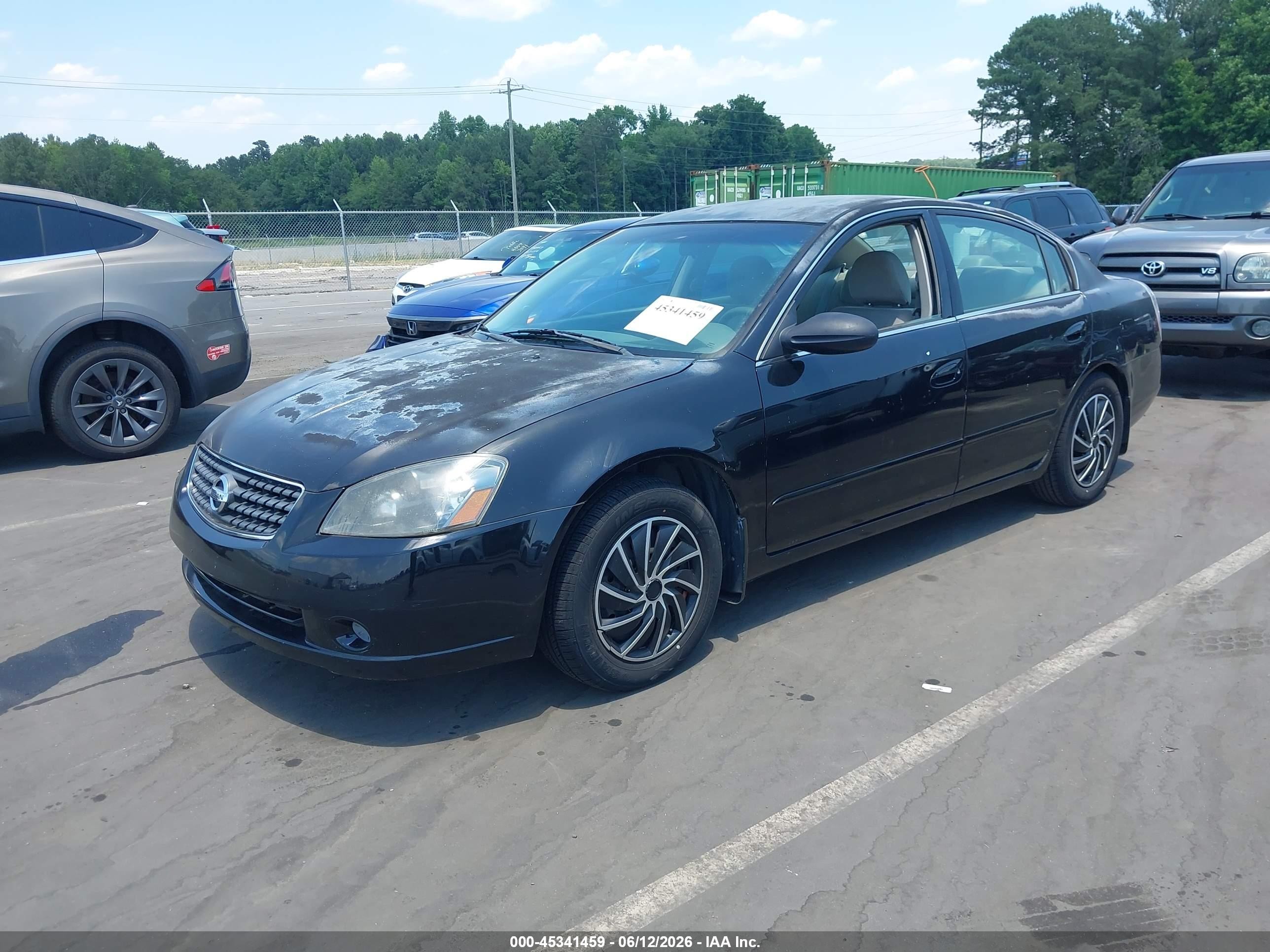 2006 Nissan Altima 2.5 S Черный vin: 1N4AL11D76C184854