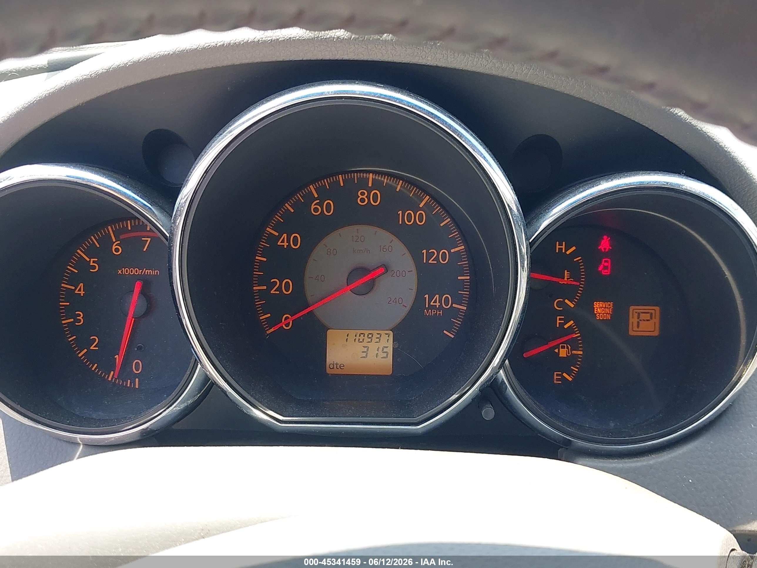 2006 Nissan Altima 2.5 S Черный vin: 1N4AL11D76C184854