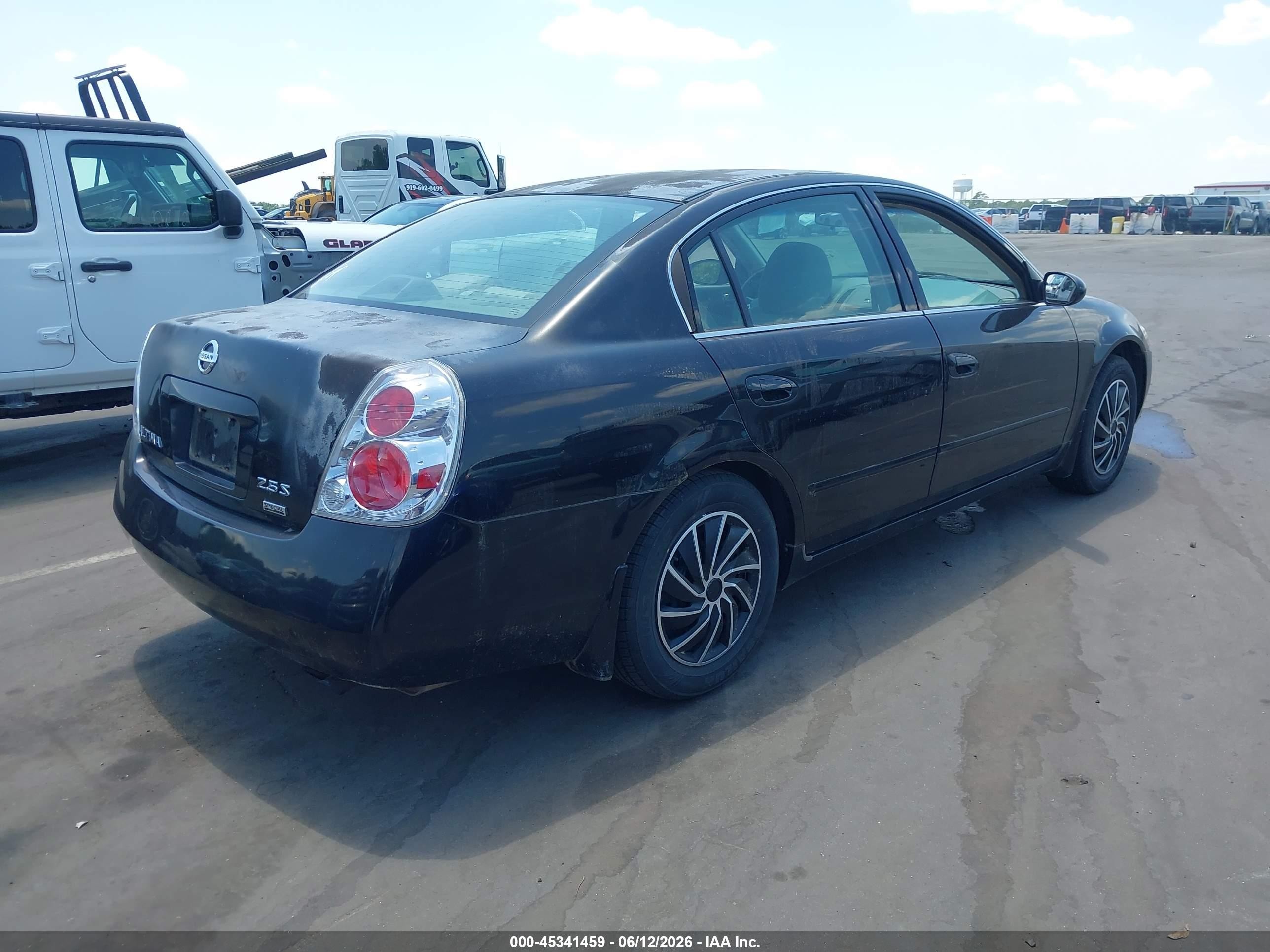 2006 Nissan Altima 2.5 S Черный vin: 1N4AL11D76C184854