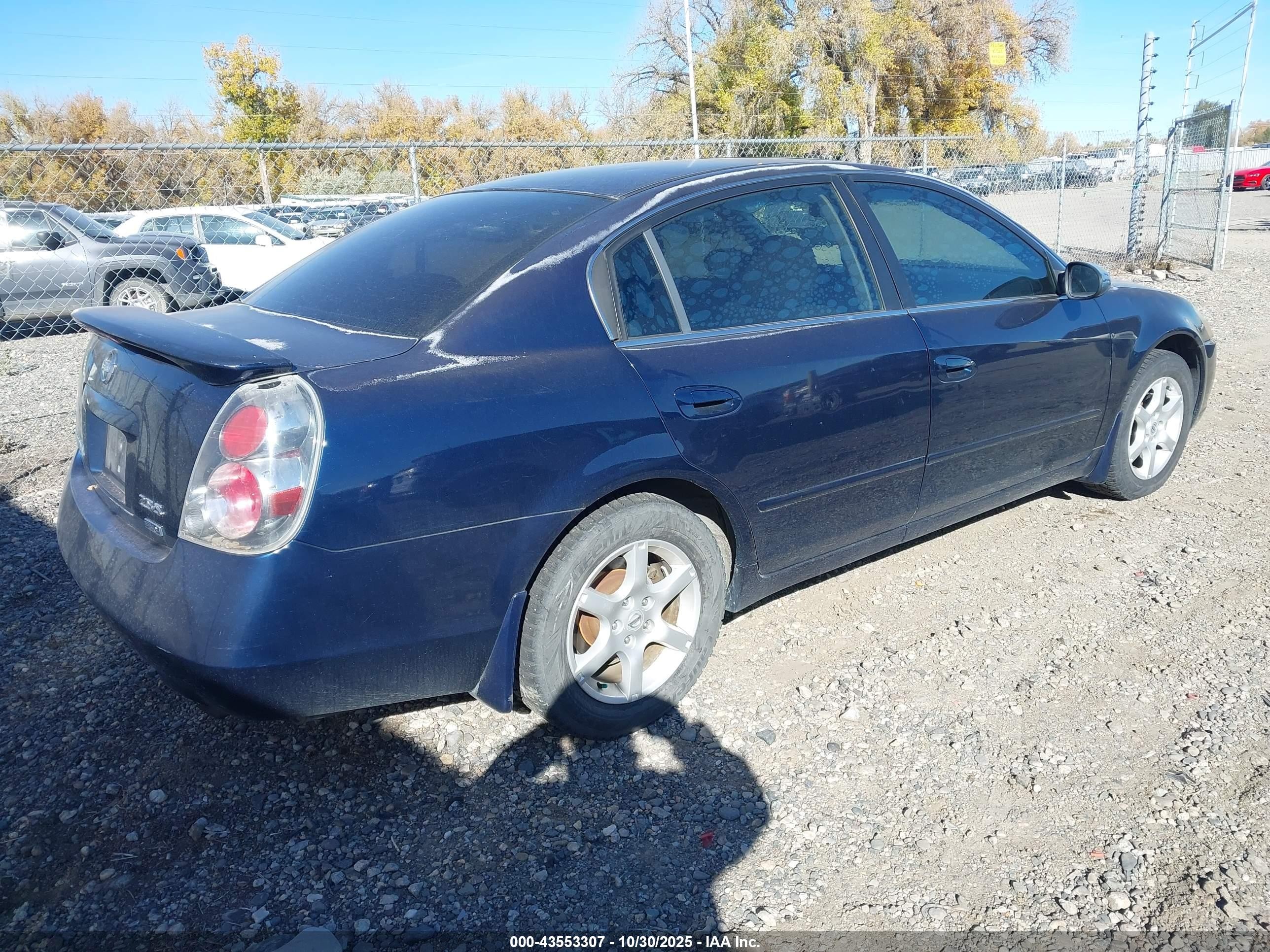 2006 Nissan Altima 2.5 S Dark Blue vin: 1N4AL11D76C186250