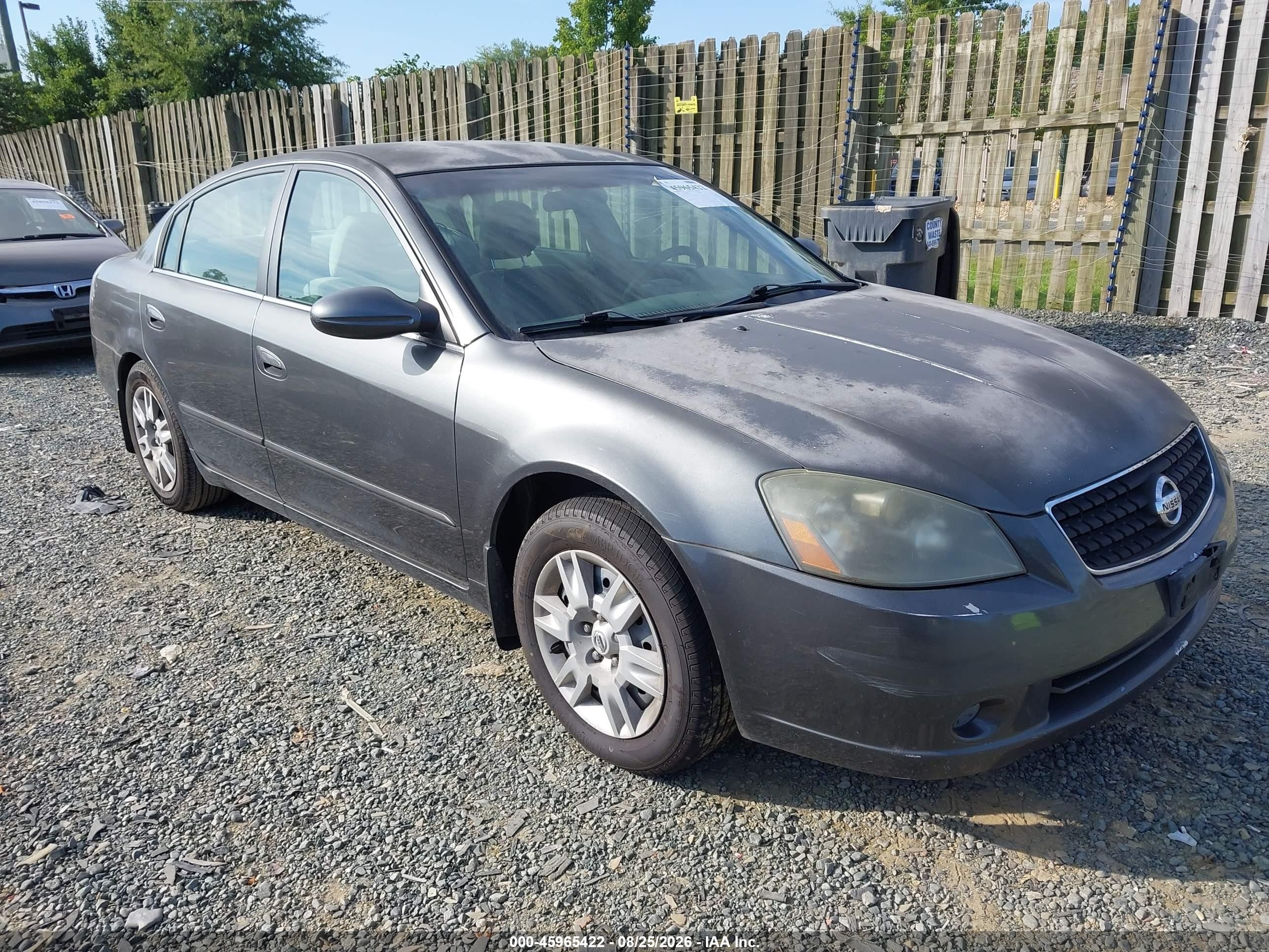 2006 Nissan Altima 2.5 S Gray vin: 1N4AL11D76C232224