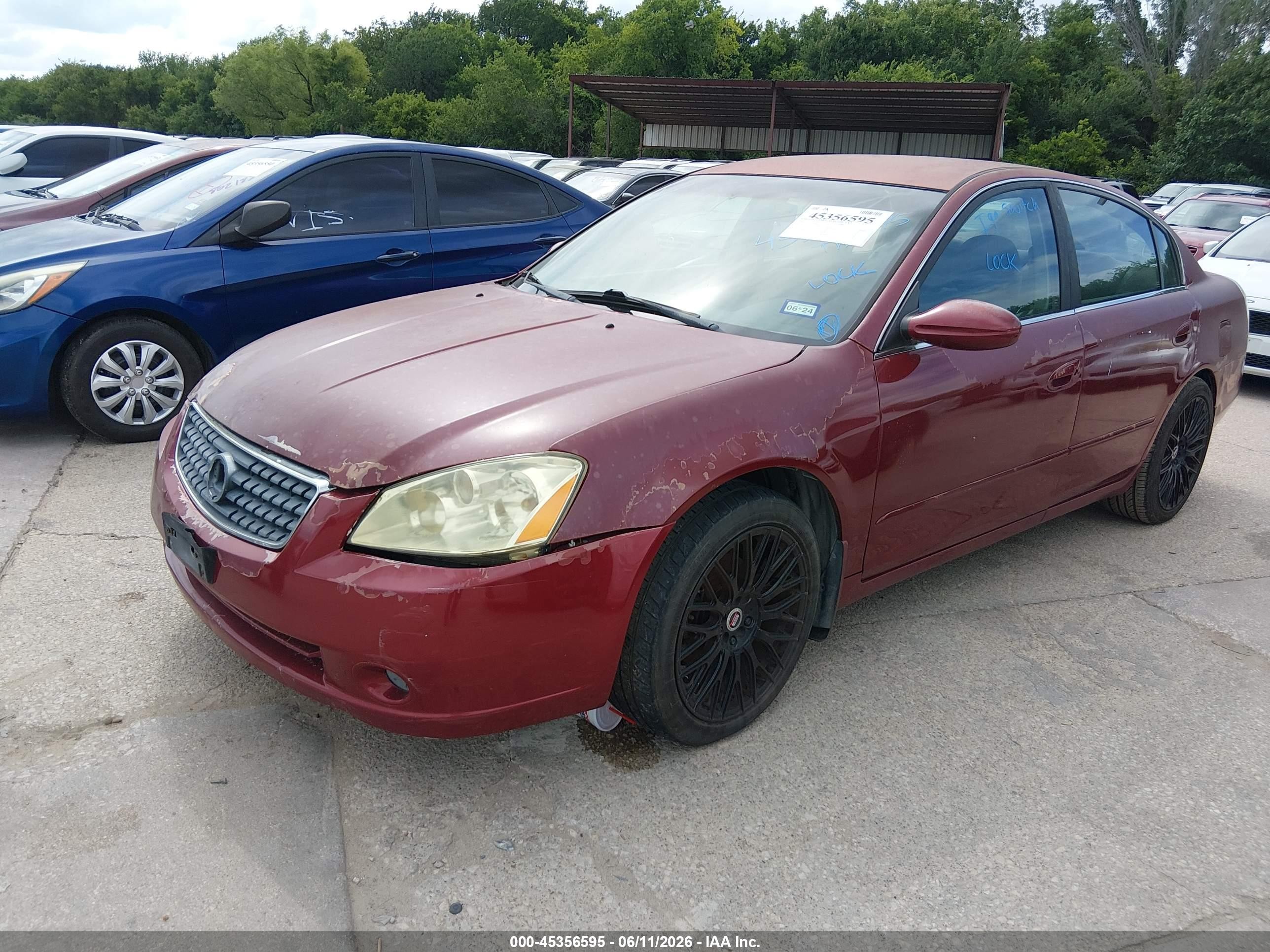 2006 Nissan Altima 2.5 S Maroon vin: 1N4AL11D76C256765