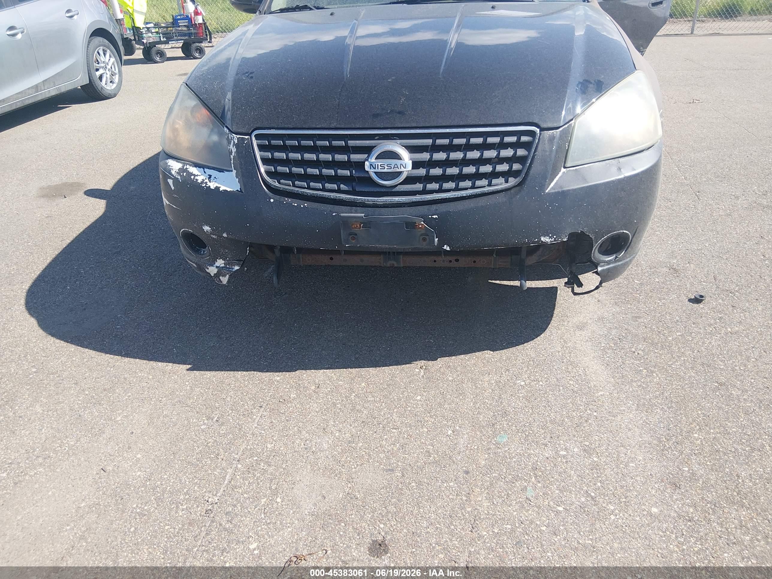 2006 Nissan Altima 2.5 S Black vin: 1N4AL11D76C268513