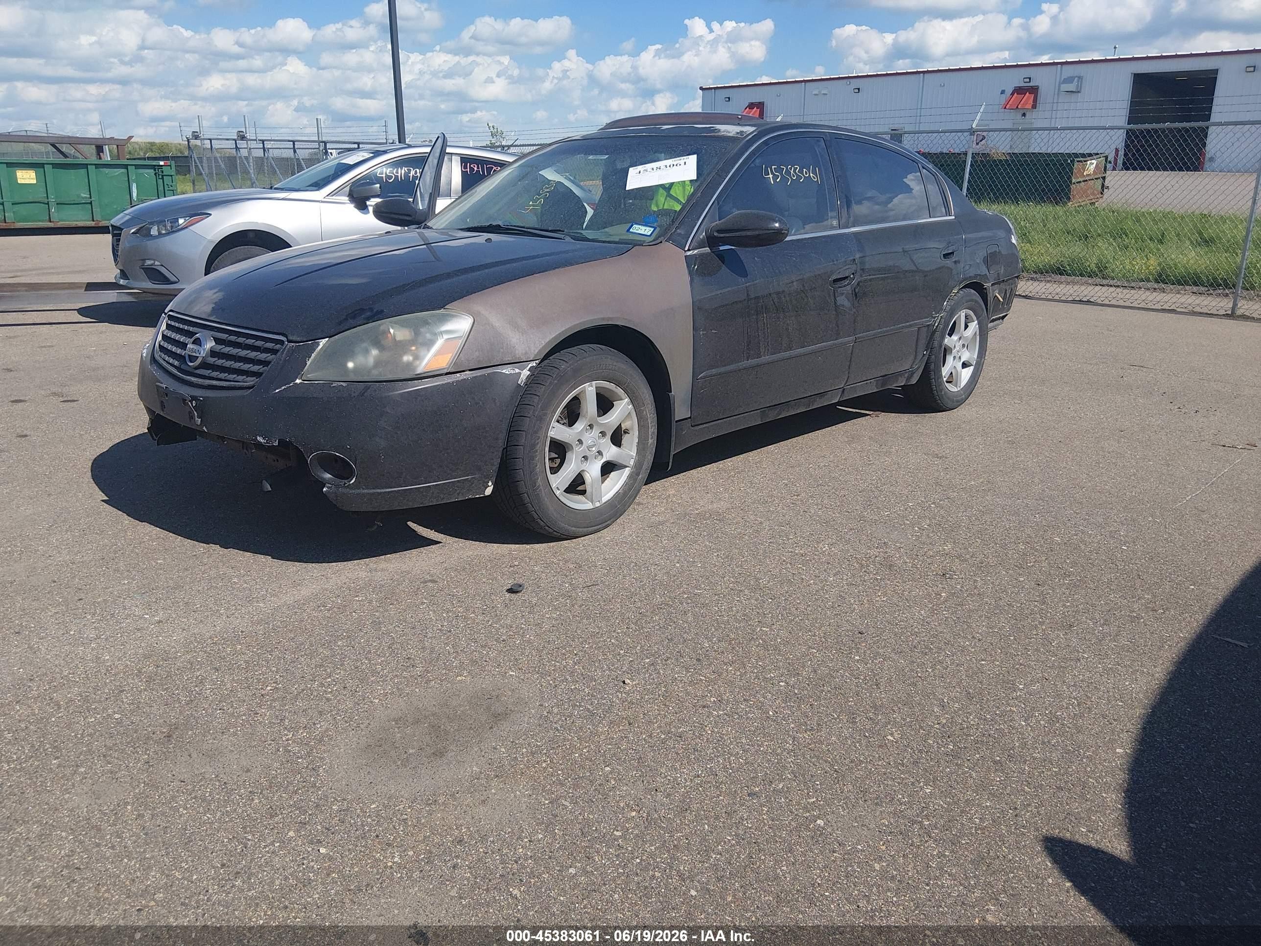 2006 Nissan Altima 2.5 S Black vin: 1N4AL11D76C268513