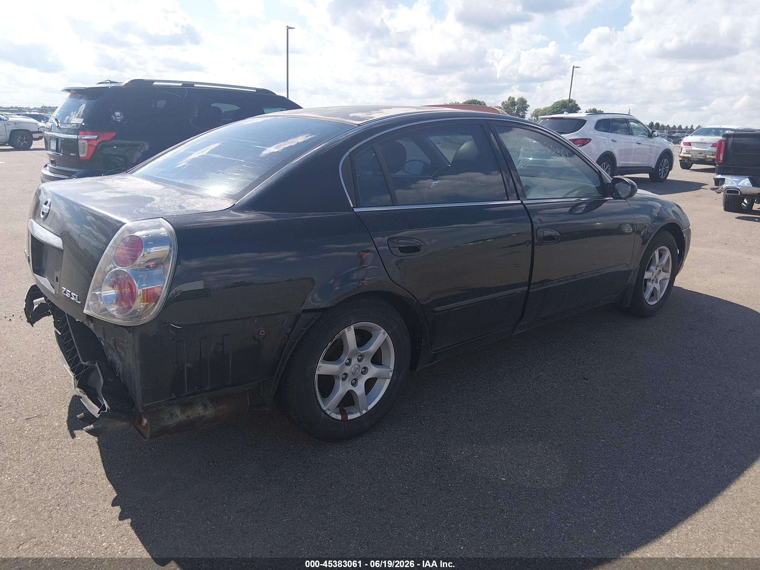 2006 Nissan Altima 2.5 S Black vin: 1N4AL11D76C268513