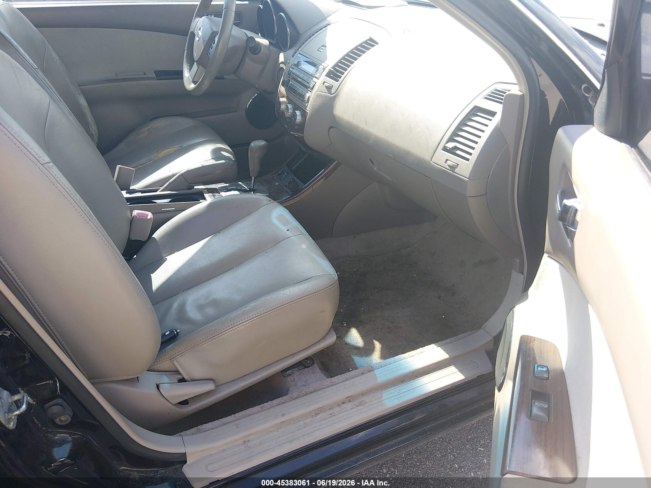 2006 Nissan Altima 2.5 S Black vin: 1N4AL11D76C268513