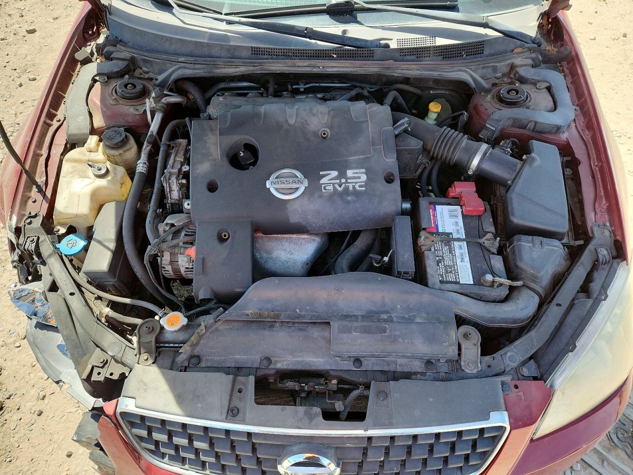 2006 Nissan Altima 2.5 Red vin: 1N4AL11D76N309419