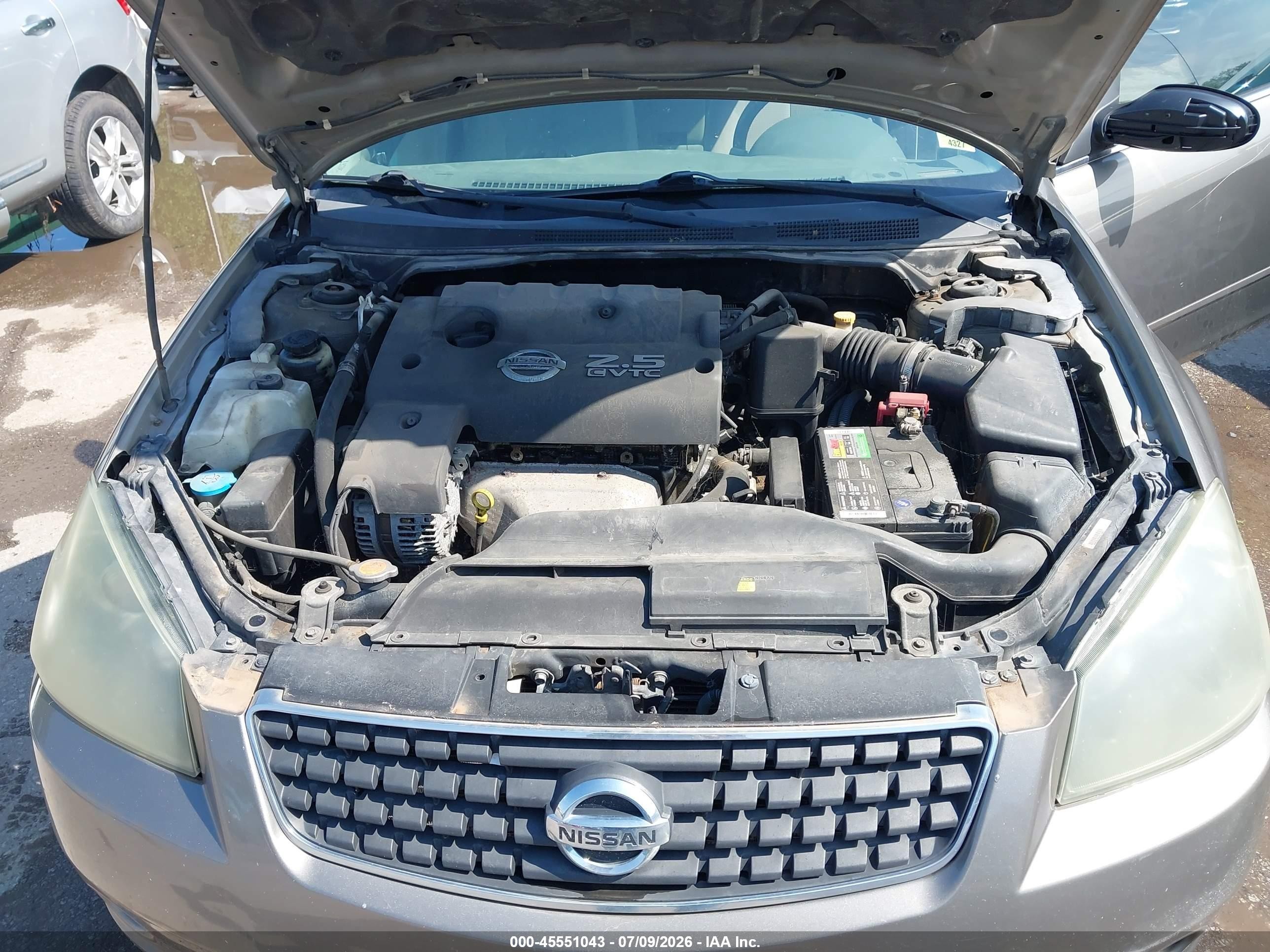 2006 Nissan Altima 2.5 S Gray vin: 1N4AL11D76N322185