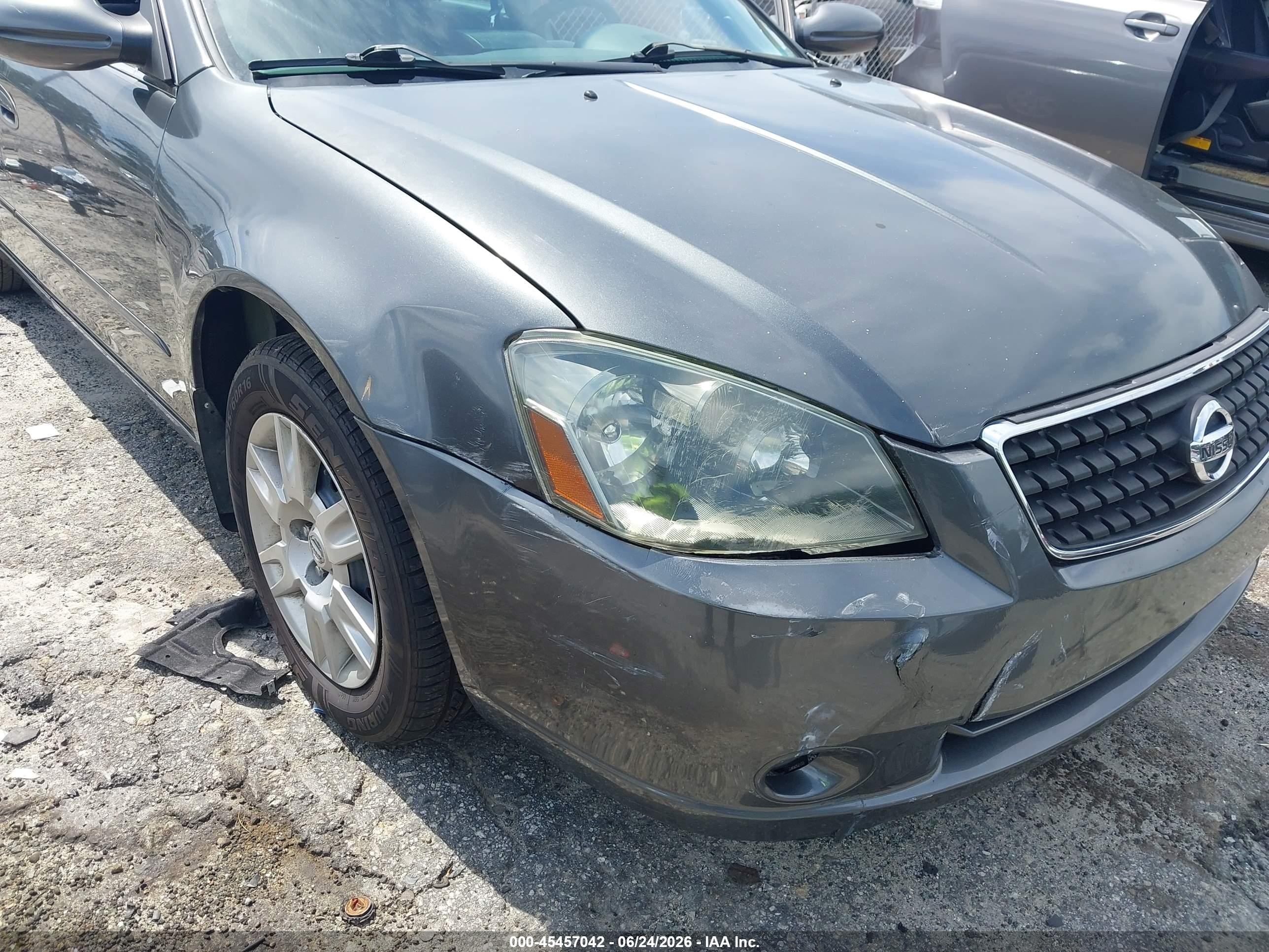 2006 Nissan Altima 2.5 S Серый vin: 1N4AL11D76N351394