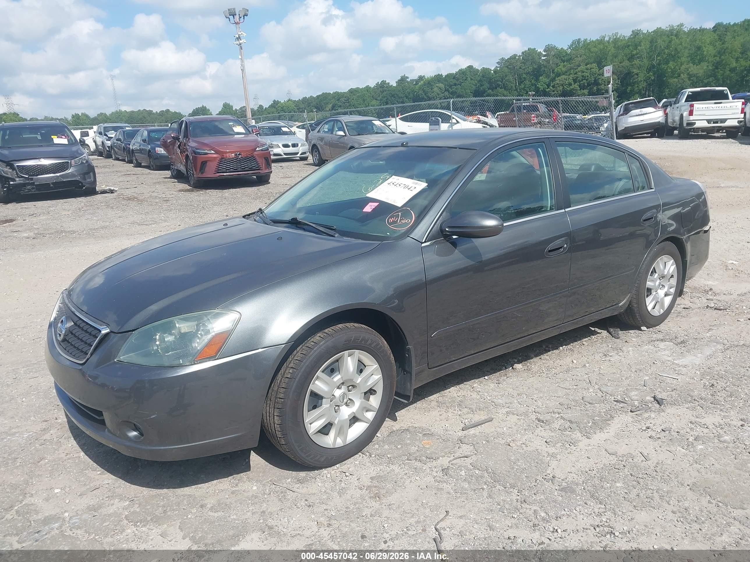 2006 Nissan Altima 2.5 S Серый vin: 1N4AL11D76N351394