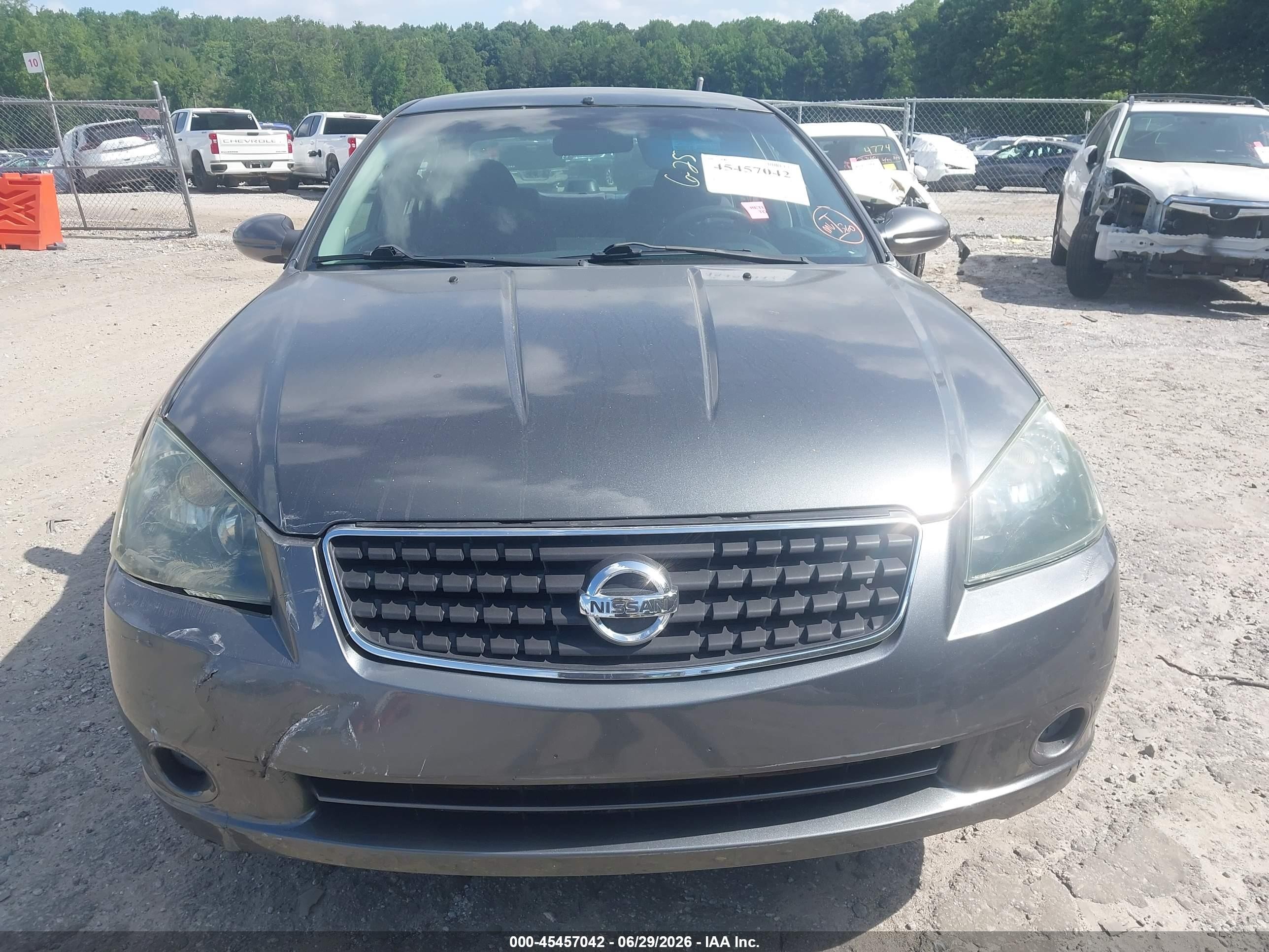 2006 Nissan Altima 2.5 S Серый vin: 1N4AL11D76N351394