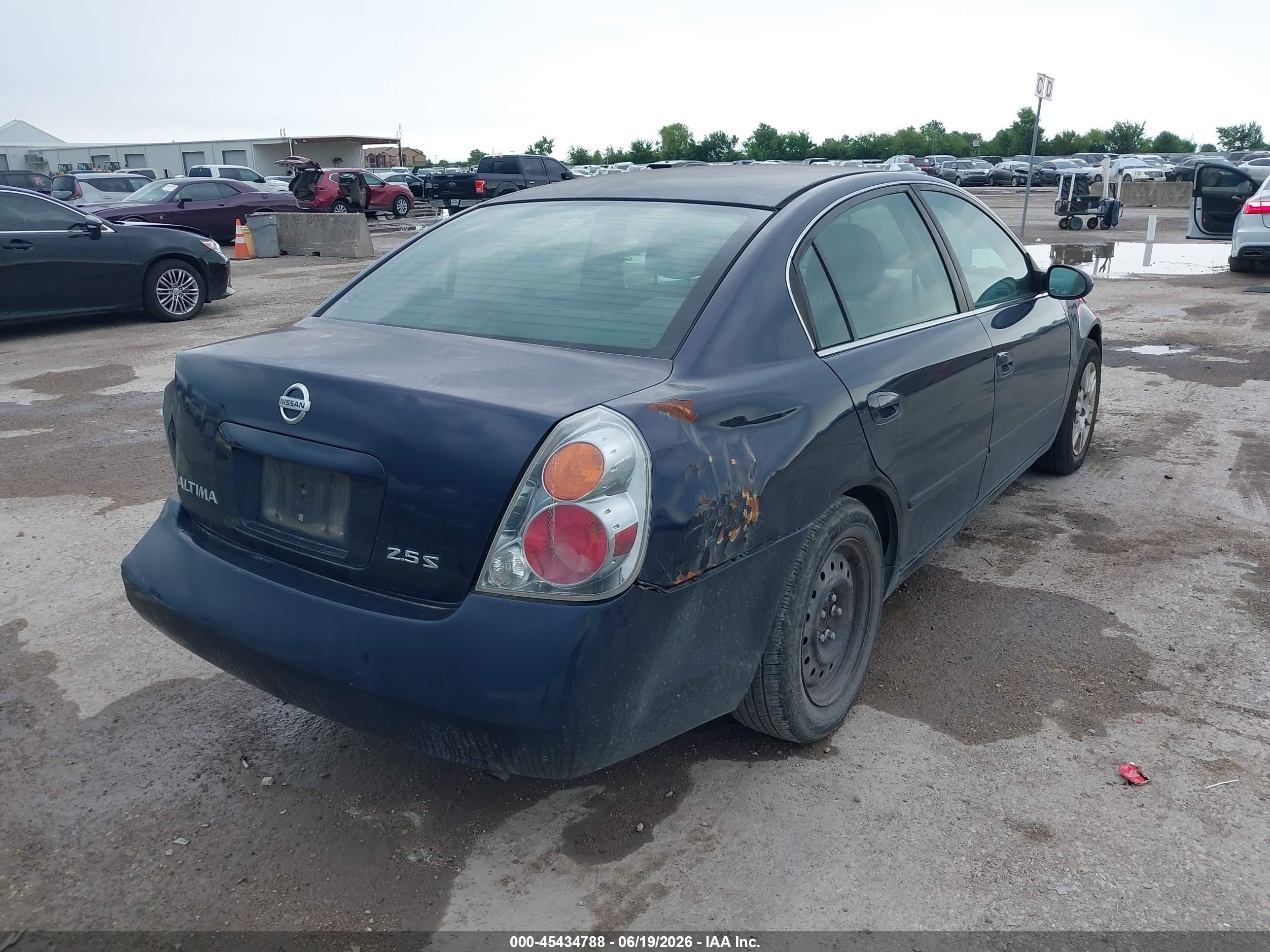 2006 Nissan Altima 2.5 S Blue vin: 1N4AL11D76N368308